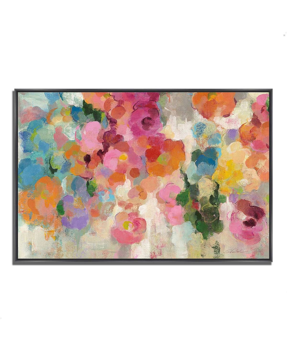 40x22 x 59x22 Colorful Garden I by Silvia Vassileva Fine Art Giclee Print