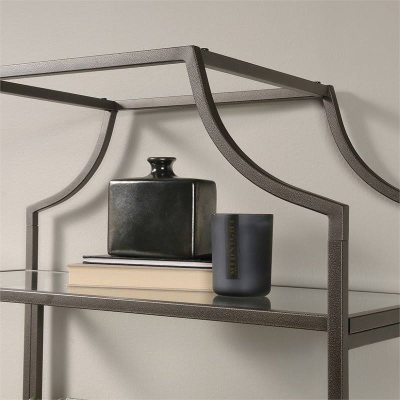 Home Square 2 Piece Bookcase Set in Bronze