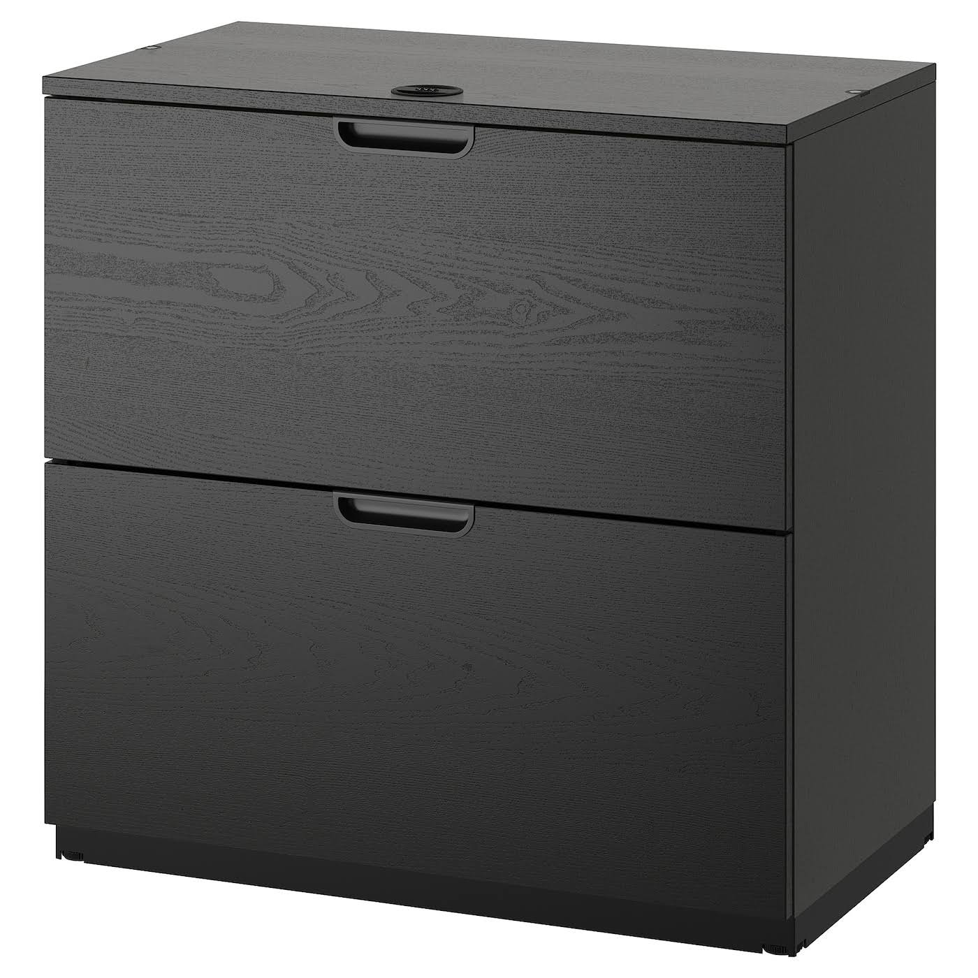 IKEA - Galant Drawer unit/drop File Storage, Black Stained Ash Veneer, 31 1/2x31 1/2