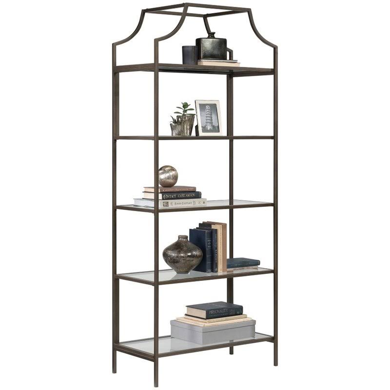 Home Square 2 Piece Bookcase Set in Bronze