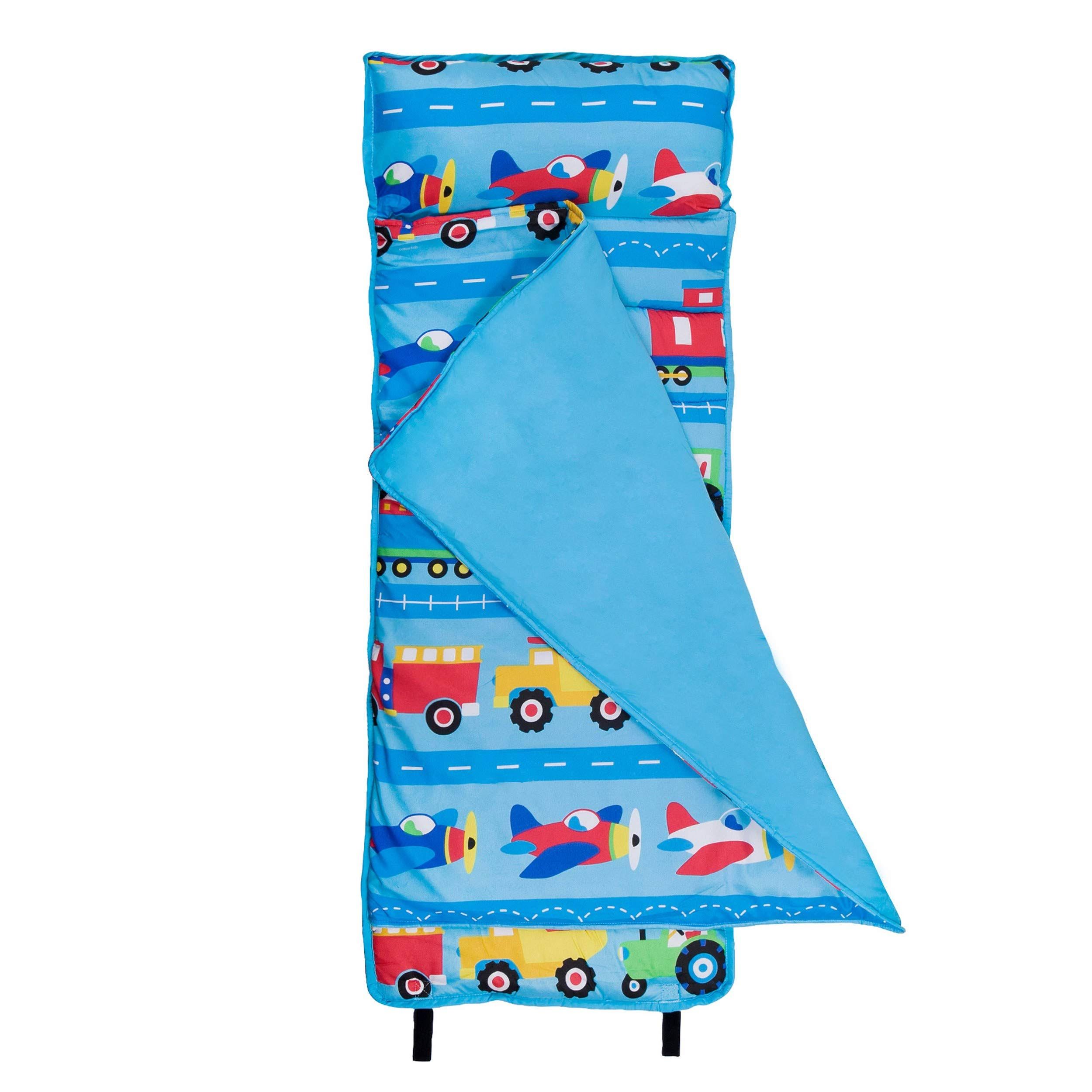 Wildkin Microfiber Nap Mat, Trains Planes u0026 Trucks