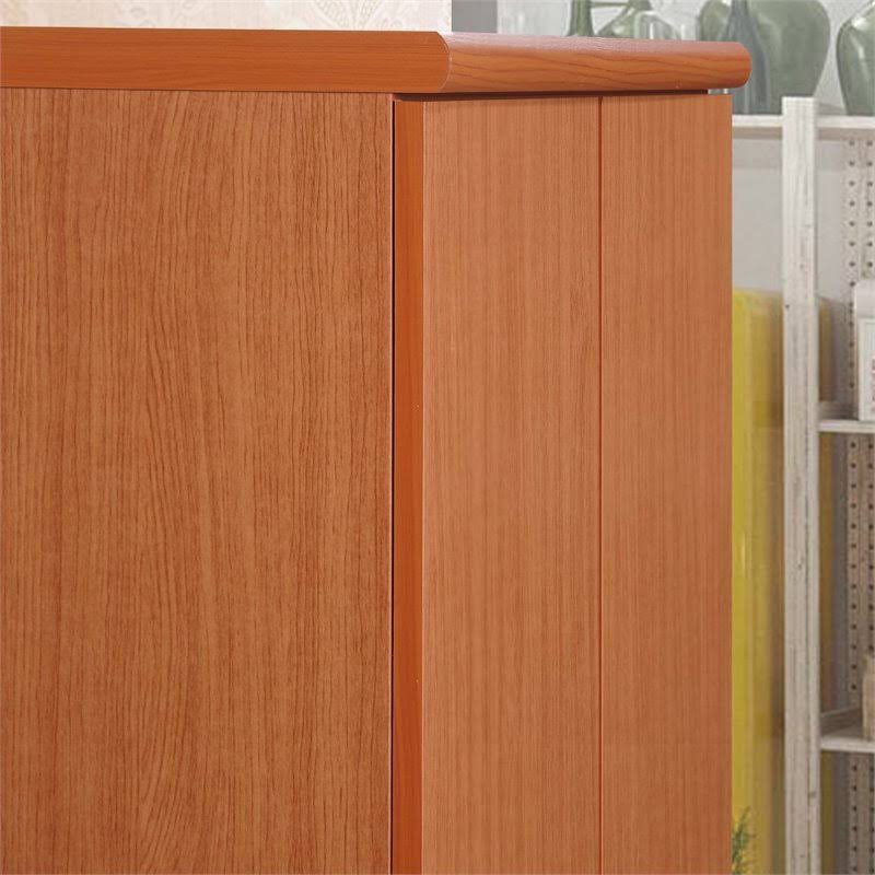 Hodedah 2-Door Cherry Armoire with Shelves, Red