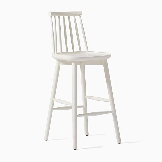 West Elm Windsor Counter Stool, We White