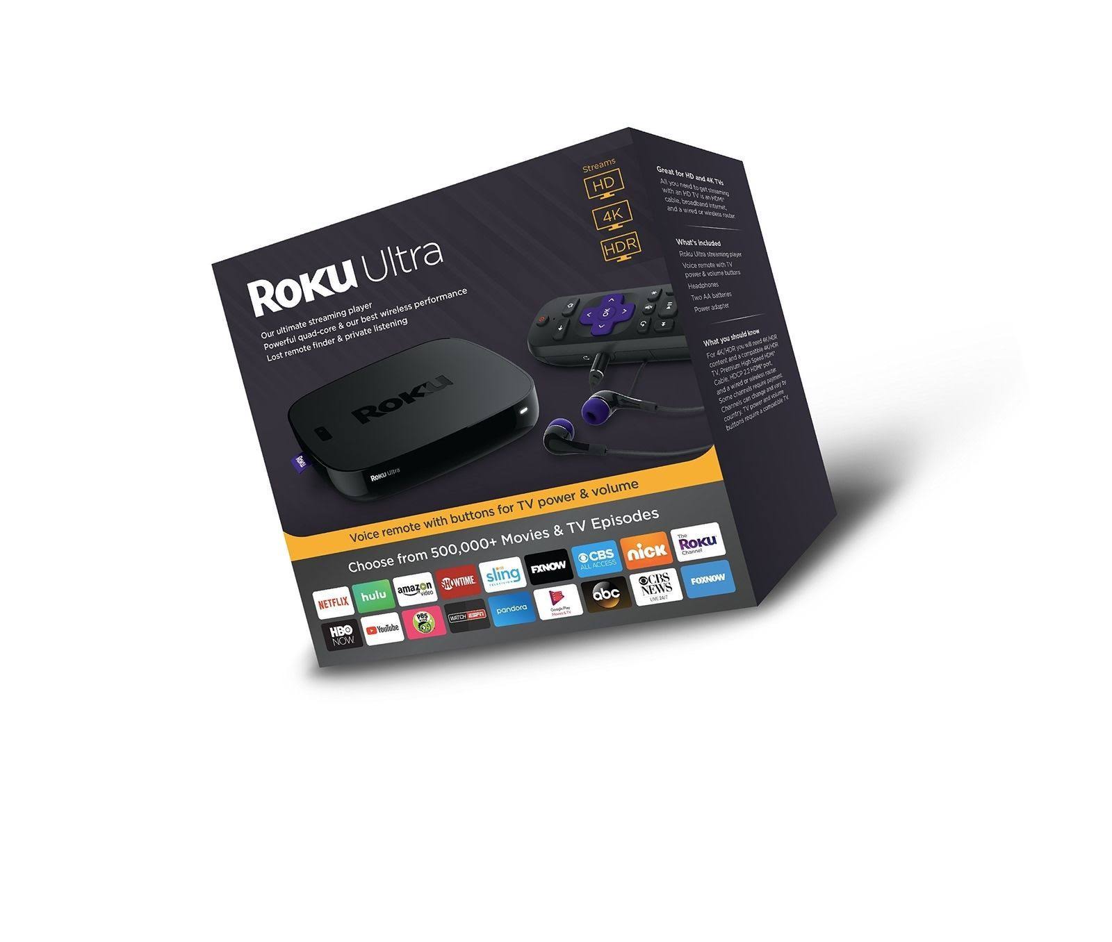 Roku Ultra 4K UHD Streaming Player