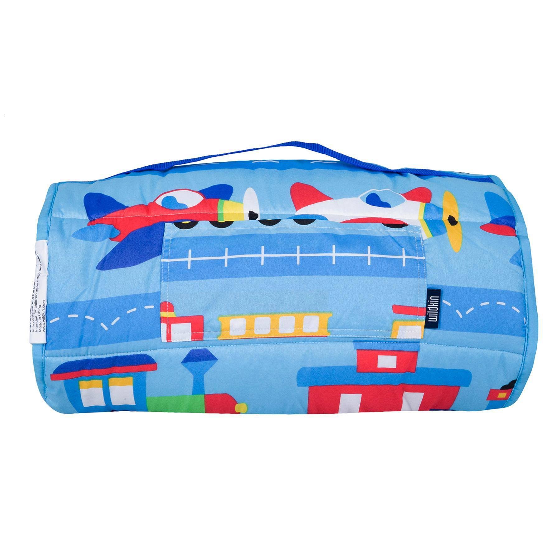 Wildkin Microfiber Nap Mat, Trains Planes u0026 Trucks