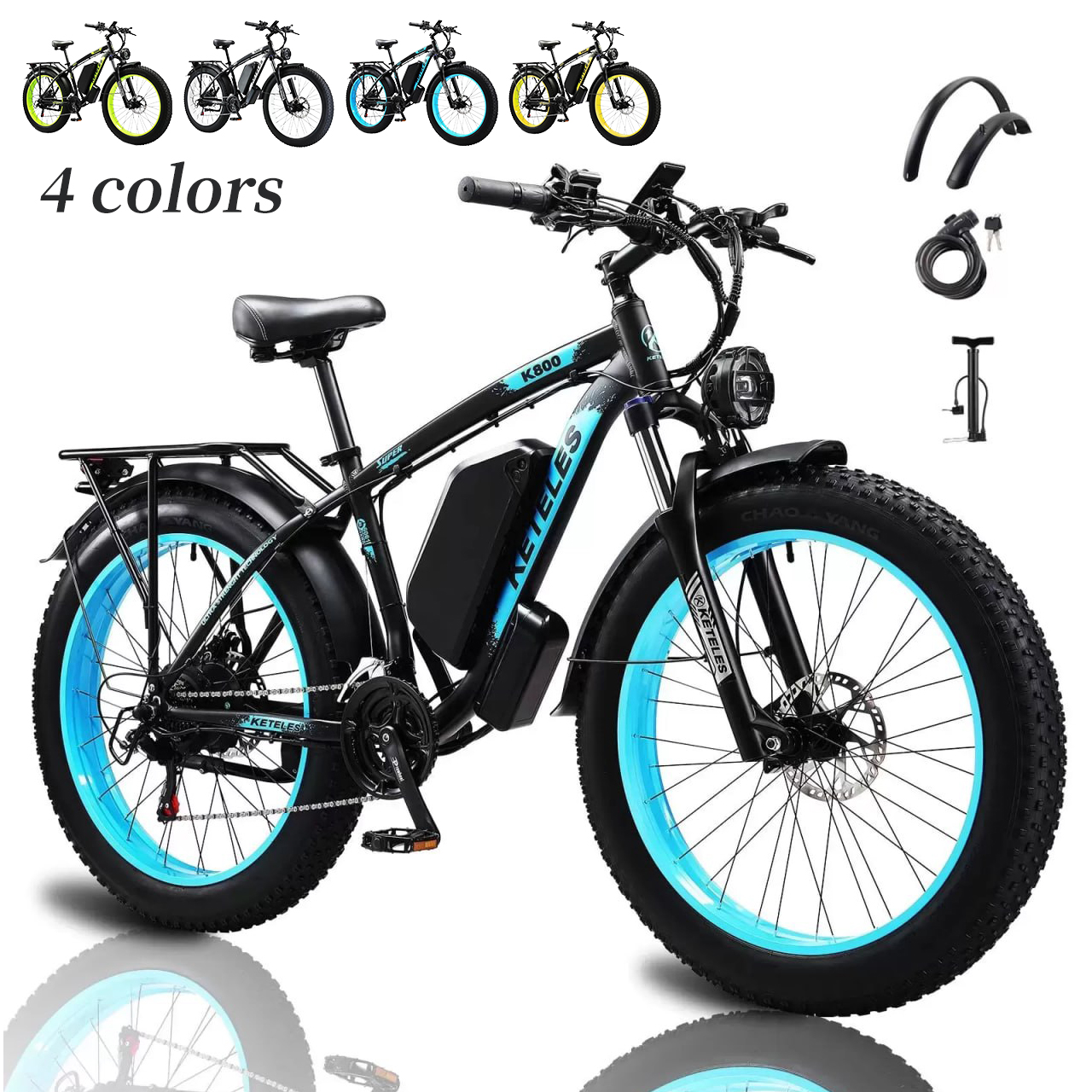 ✨ELECTRIC BIKE FOR ADULTS,1000W ELECTRIC BICYCLES 48V17.5AH 27MPH FAT TIRE ELECTRIC BICYCLE 26