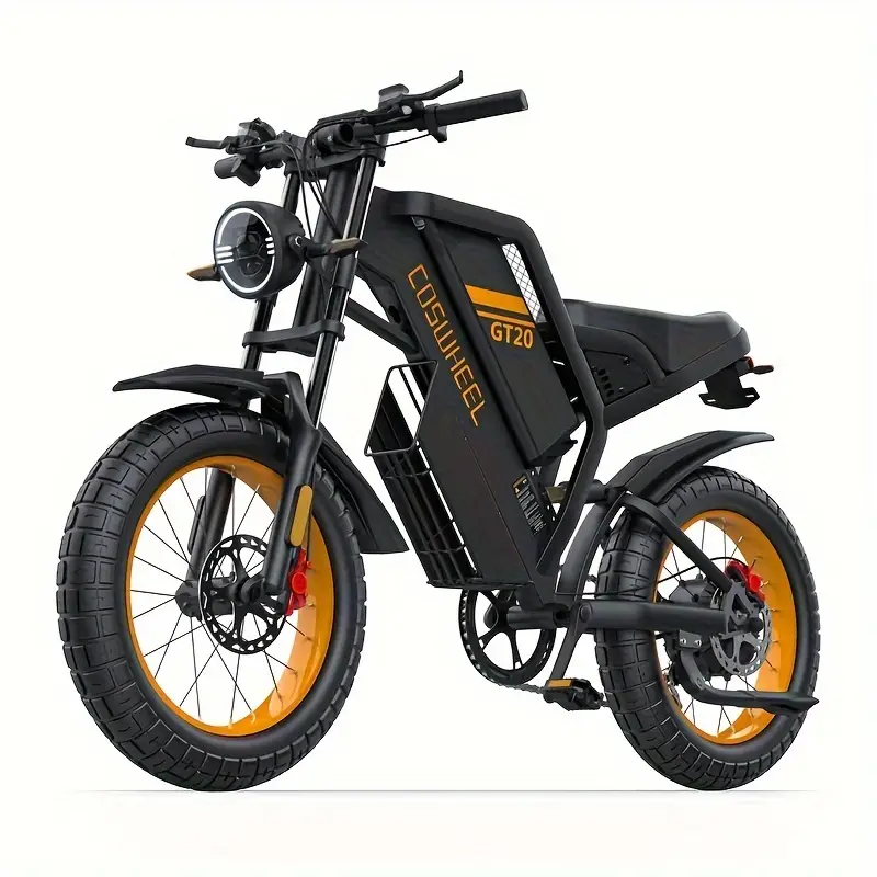 Bicicleta eléctrica para adultos Bicicleta de cross eléctrica con batería extraíble de 48 V/25 Ah, motocicleta eléctrica GT20 con 7 velocidades, bicicleta de montaña eléctrica todoterreno con neumáticos gruesos de 20 pulgadas y 4.0