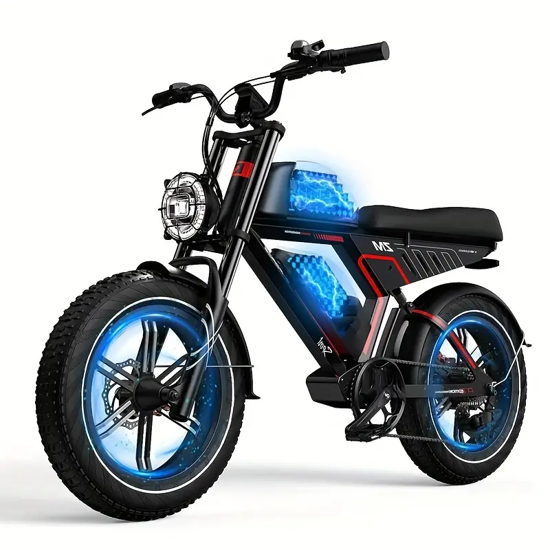 Motocicleta eléctrica ZM, 48V40AH, motor de 750W, alcance máximo de 160 millas, velocidad de 20 mph, adecuada para hombres y mujeres adultos, económica, rápida y conveniente, es la mejor opción para viajes