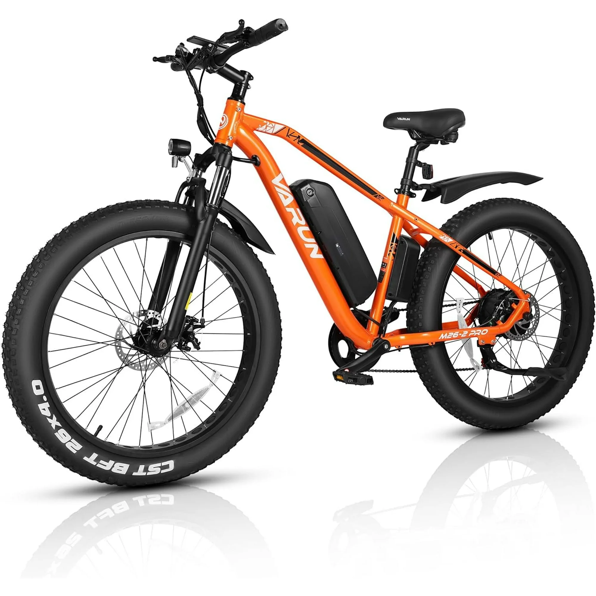 VARUN E Bikes - Peak 750W Ebikes for Adults - Fat Tire Electric Bike Up to 25MPH 60+ Miles with 48V 13AH Removable Battery - 26