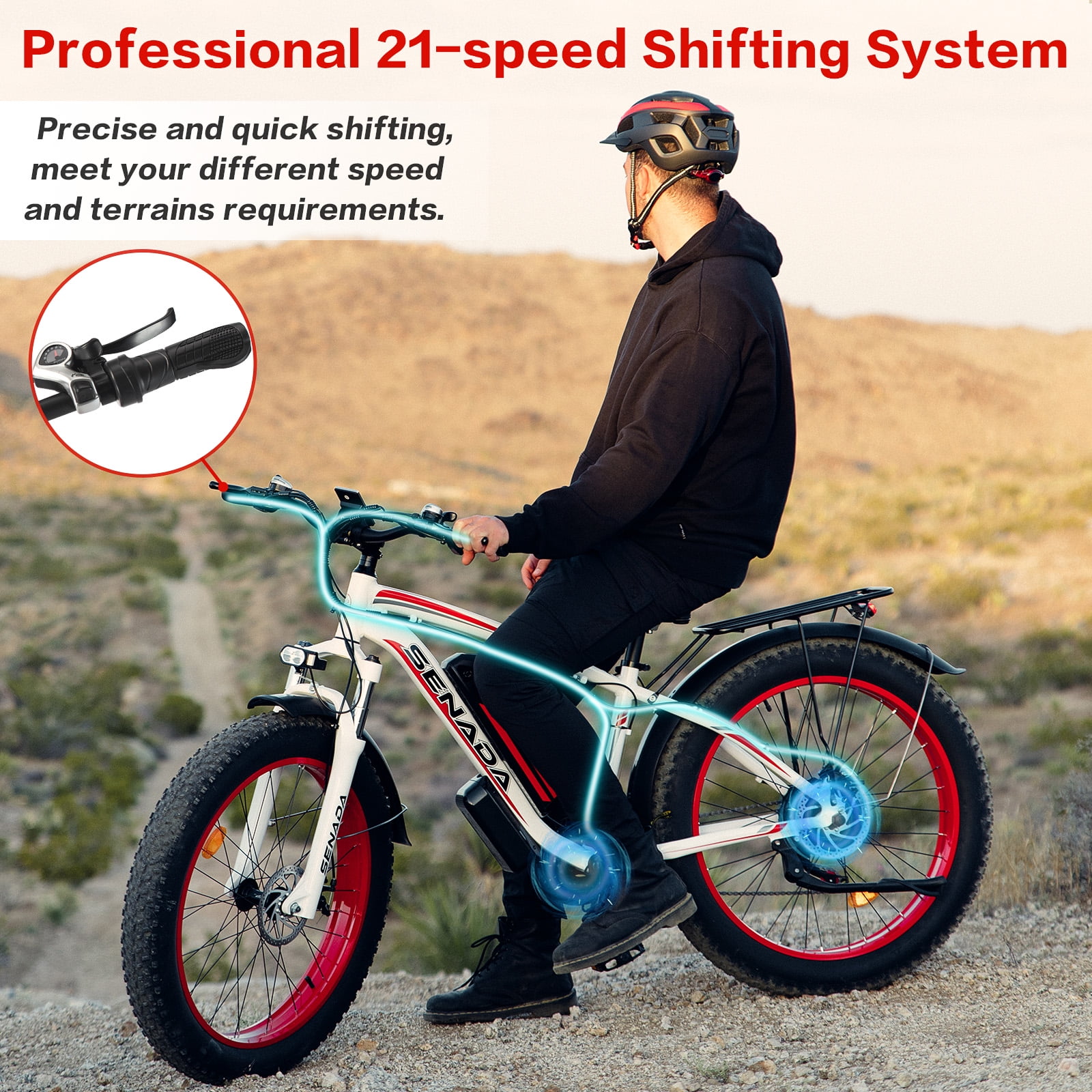 SENADA Electric Bike for Adults, 26