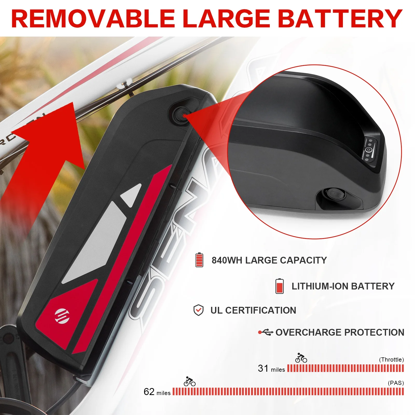 SENADA Electric Bike for Adults, 26