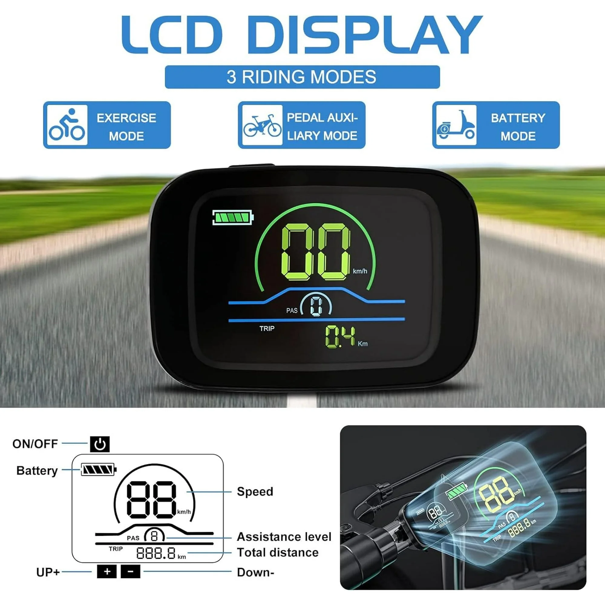 Lilypelle Electric Tricycle for Adults, 350W 36V Electric Trike Motorized Three Wheel Electric Bicycle, 7 Speeds 3 Wheels Adult Electric Tricycle with Large Basket,Black