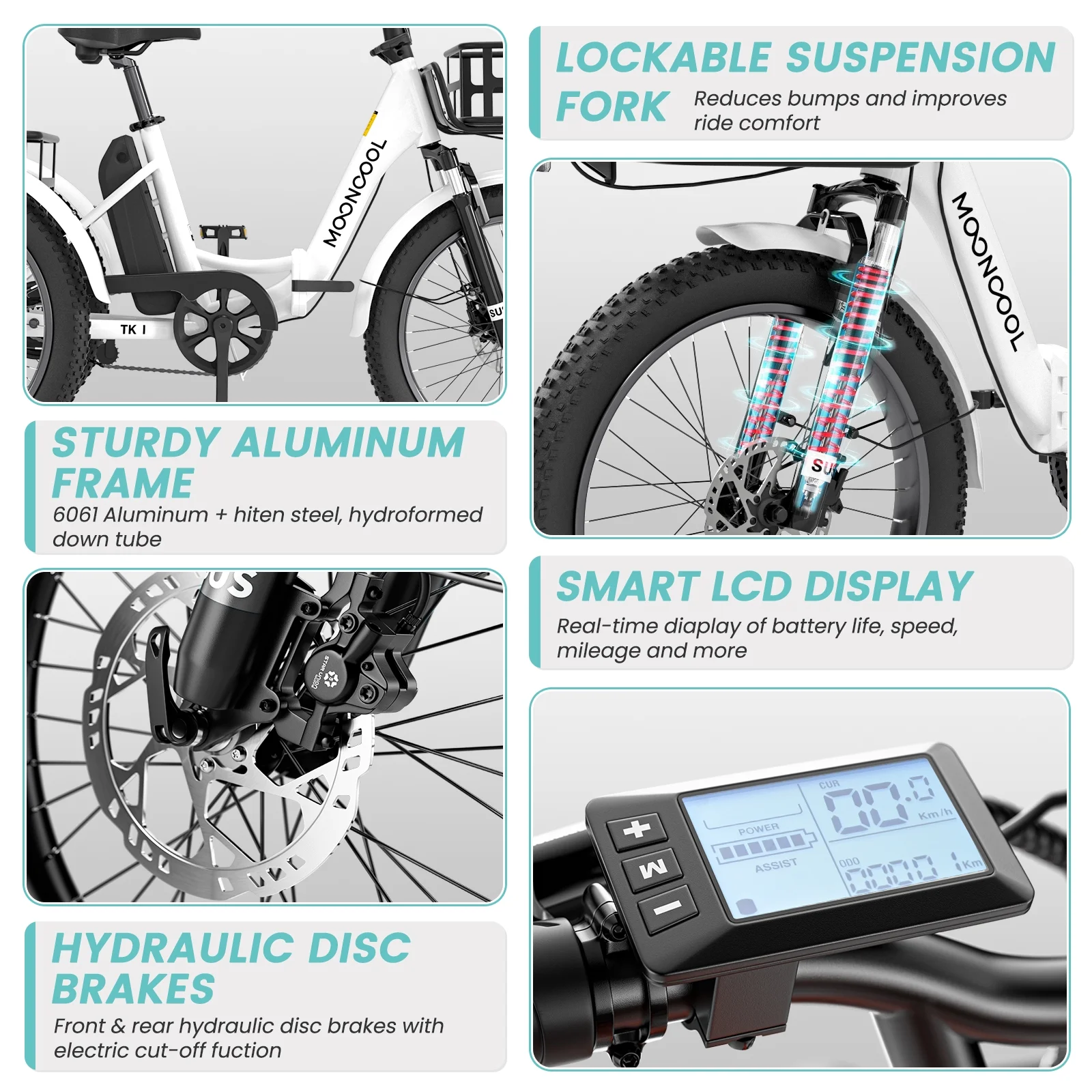LILYPELLE Electric Trike for Adults, 750W Folding Electric Tricycle Electric Trike, 3 Wheel Electric Bicycle Motorized Three Wheel Ebike with Large Basket for Women Men