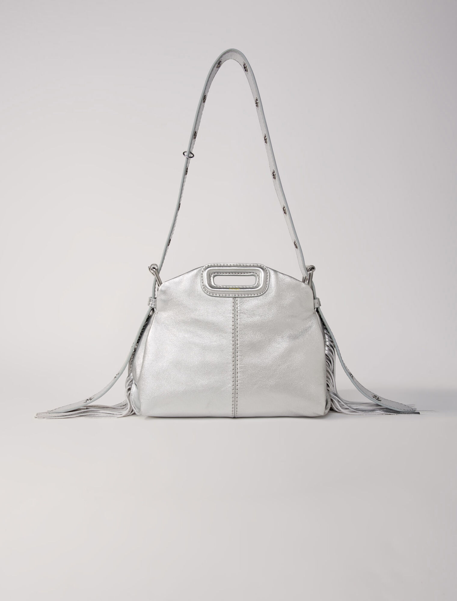 Metallic leather mini Miss M bag