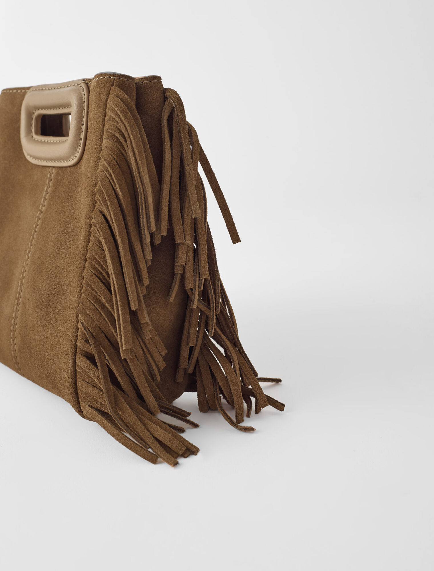 M mini bag in suede leather