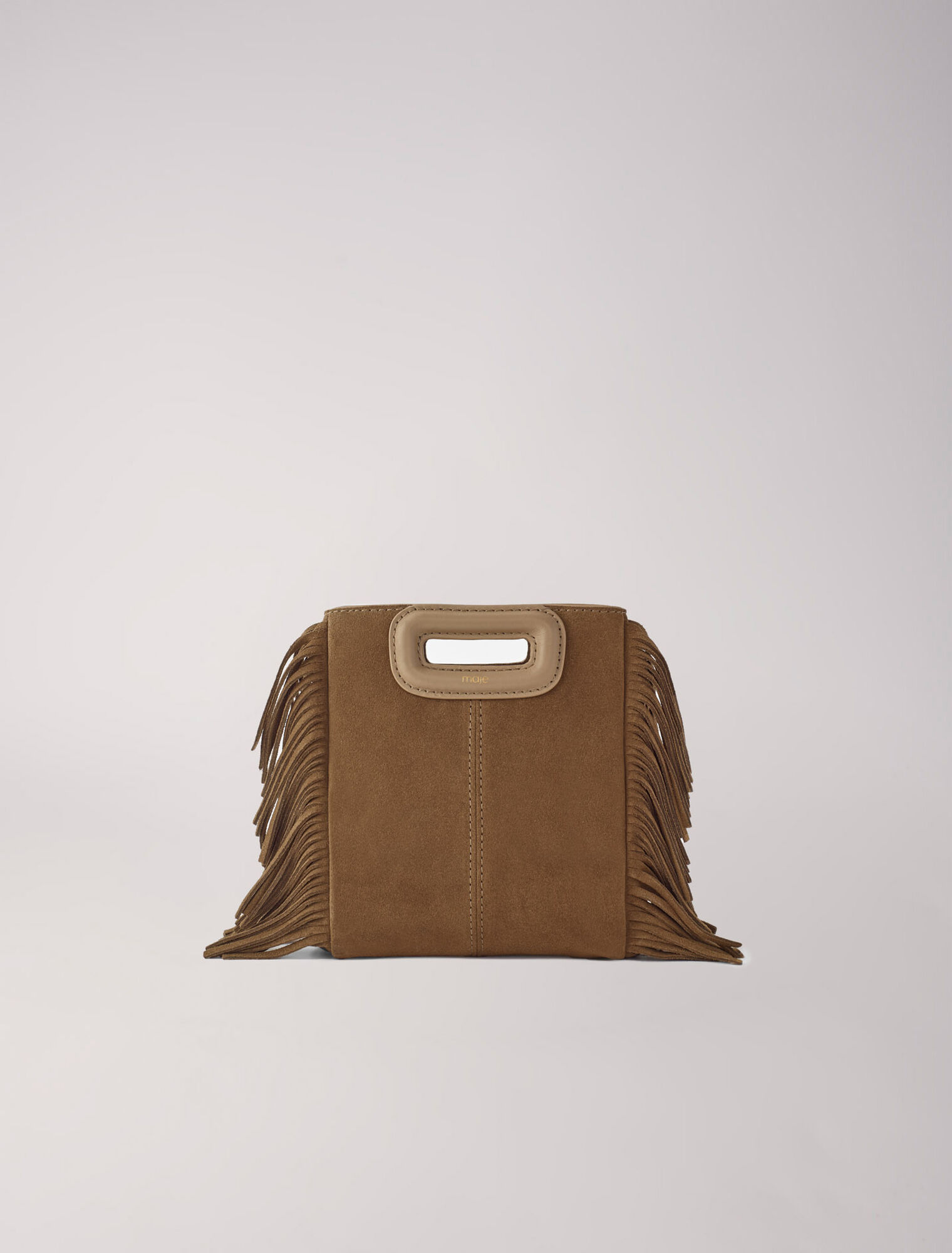M mini bag in suede leather