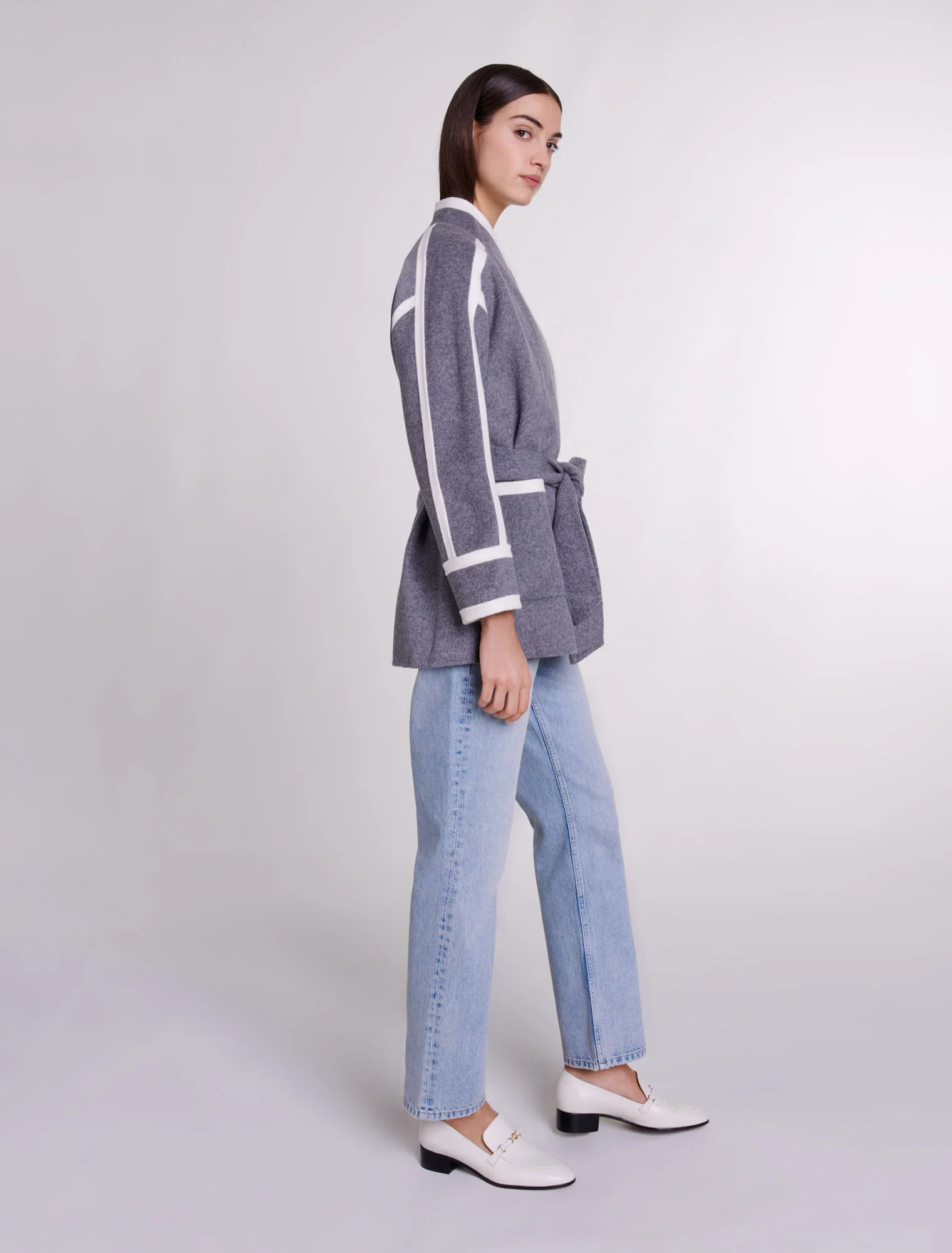 Short two-tone coat