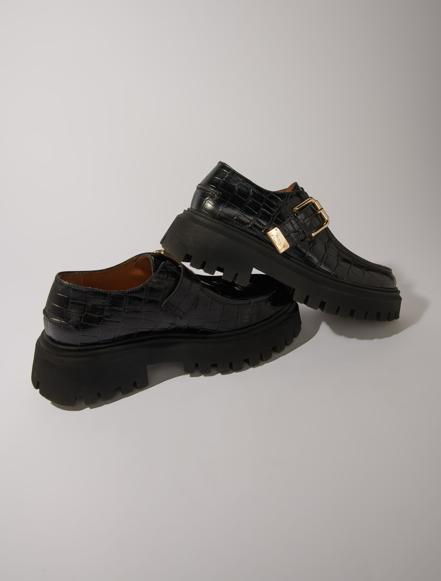 Chunky leather Derbies