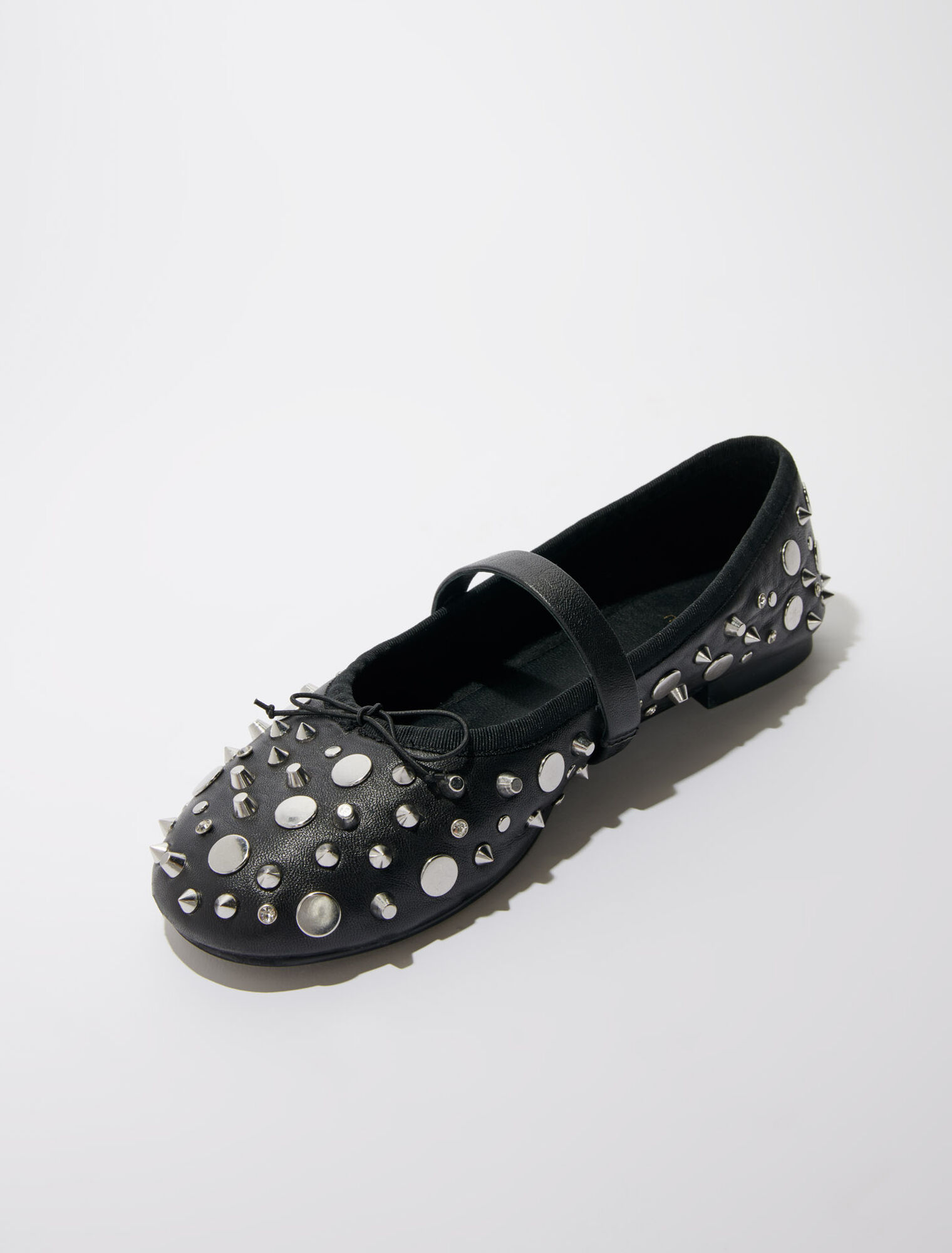 Studded ballet flats