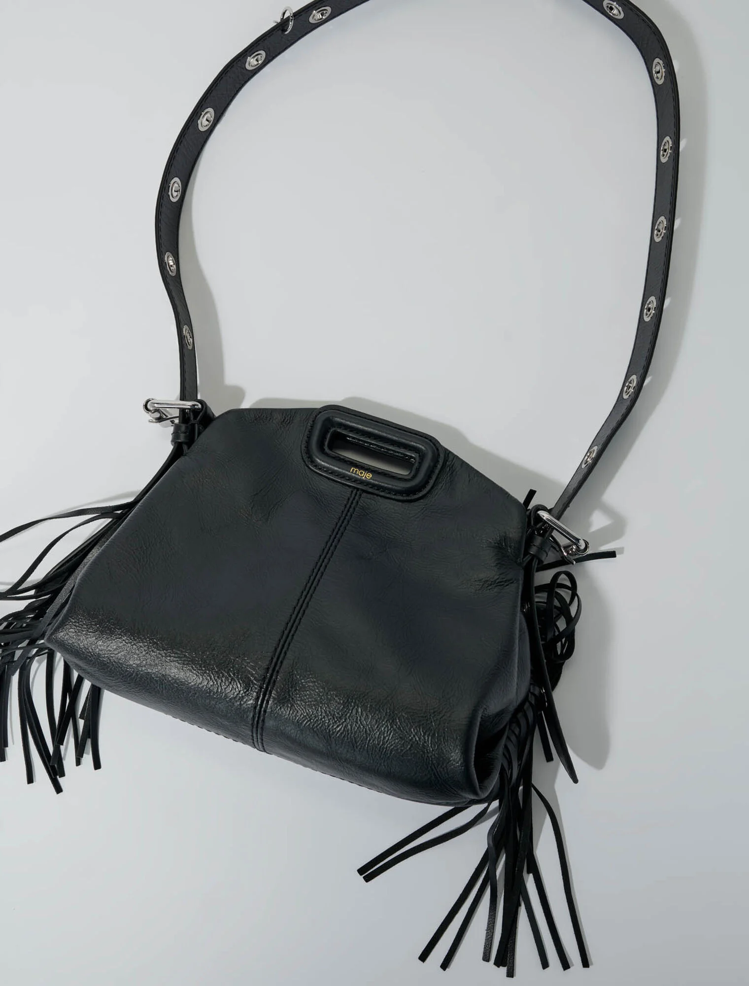 Crackle leather mini Miss M bag