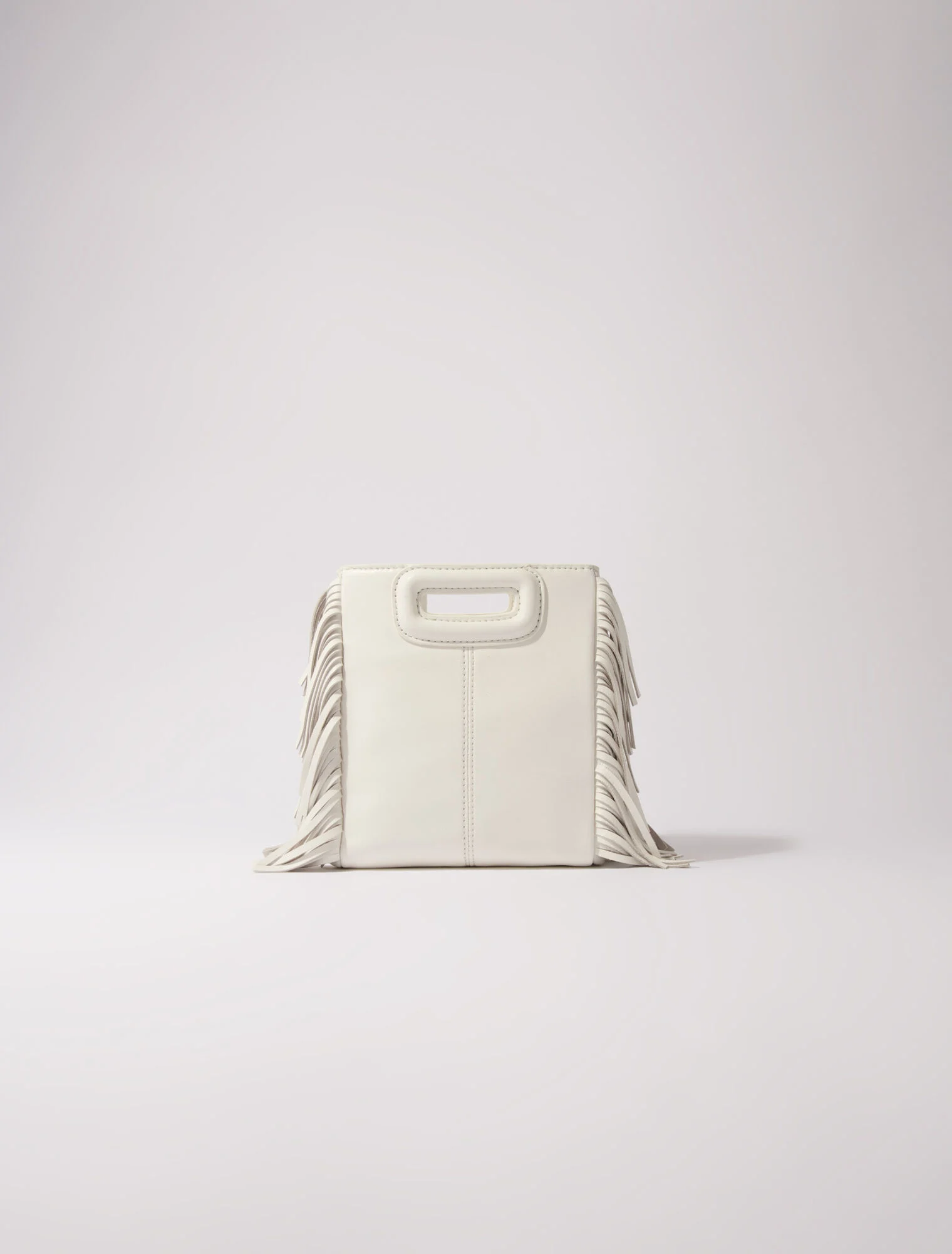 M mini leather bag with diamantés