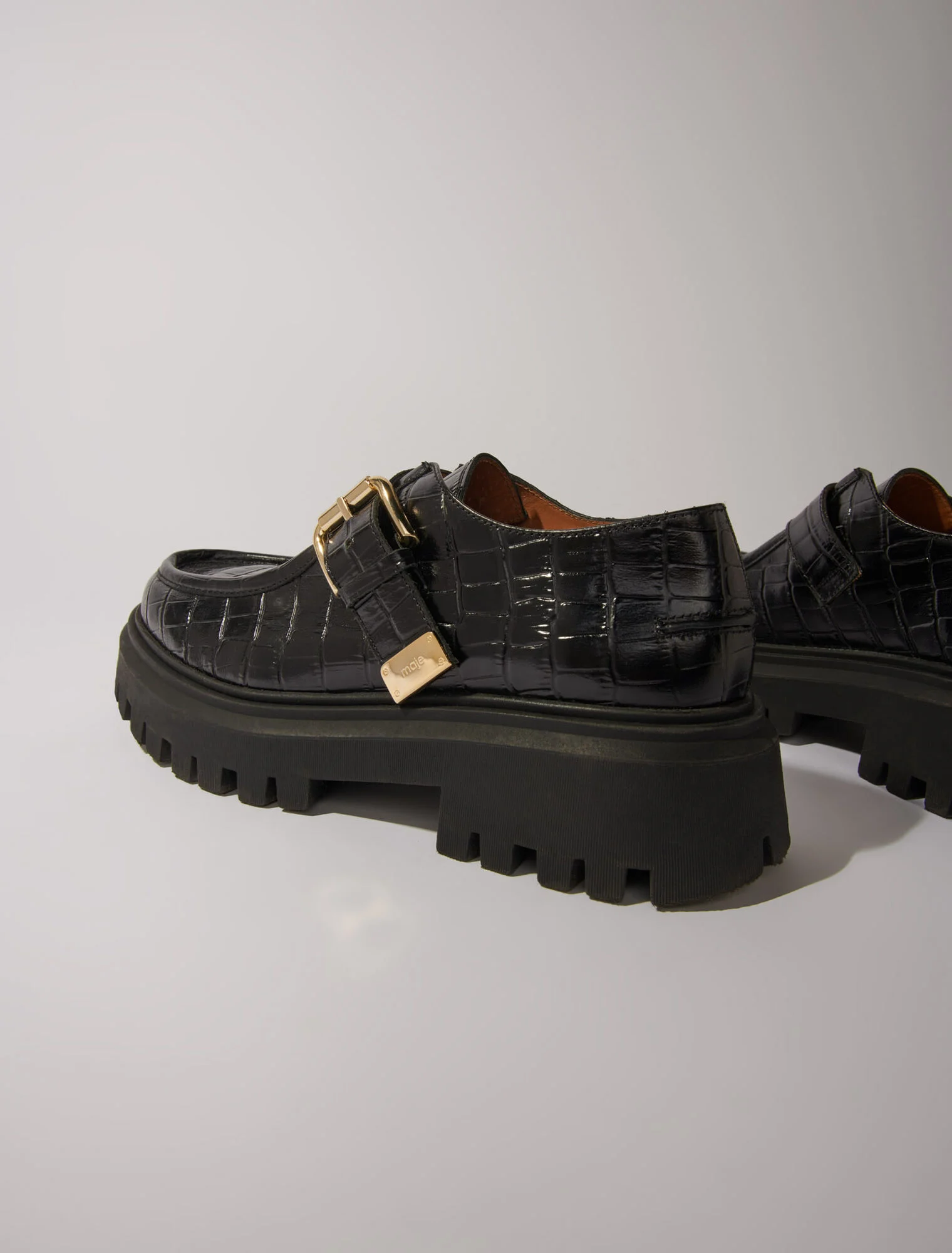 Chunky leather Derbies