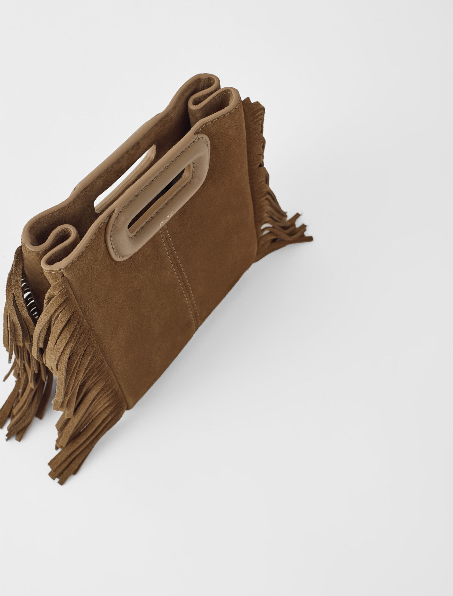 M mini bag in suede leather