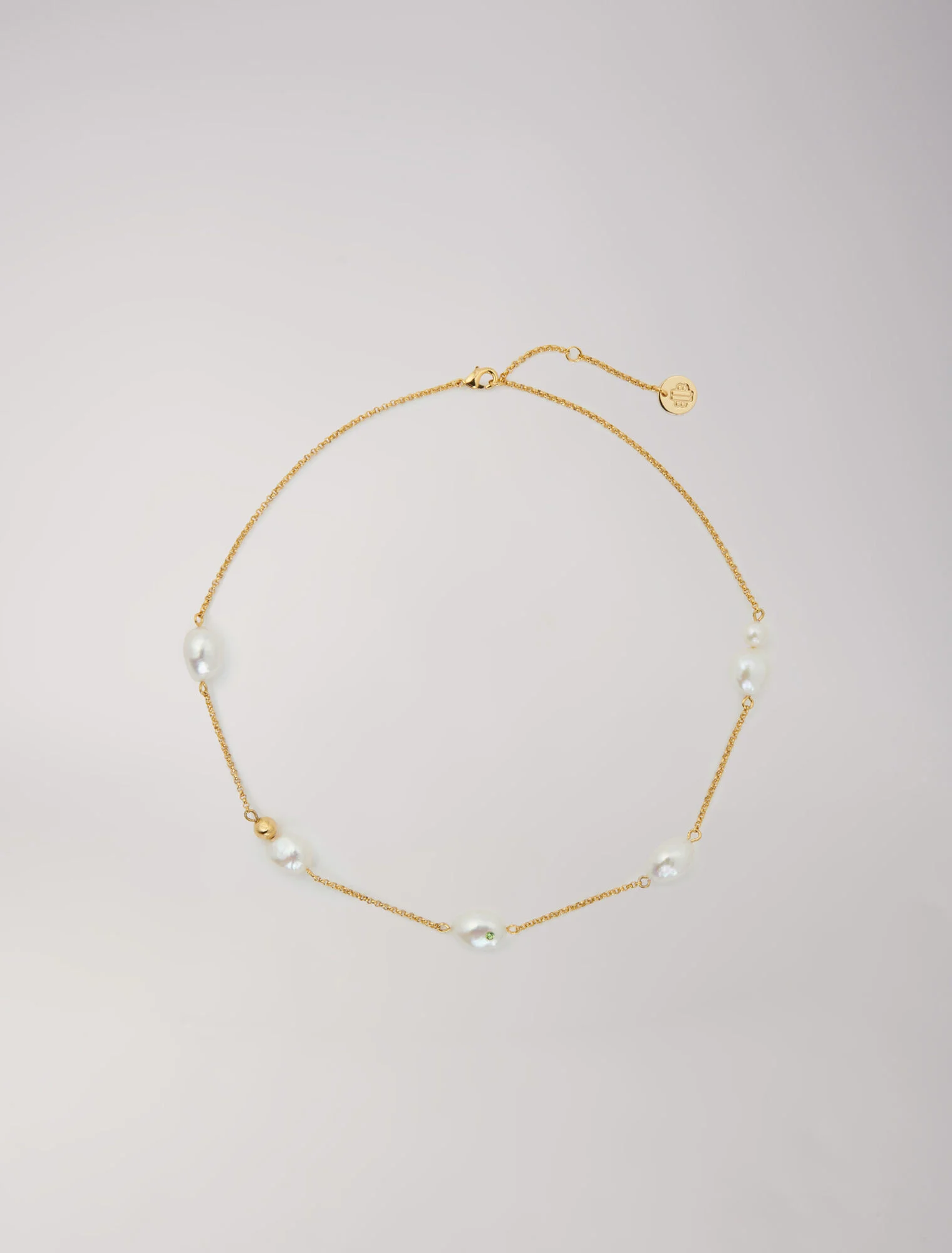 Gold chain and bead necklace