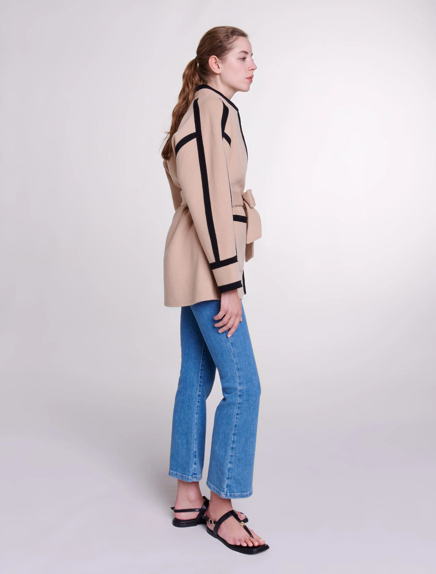 Short two-tone coat