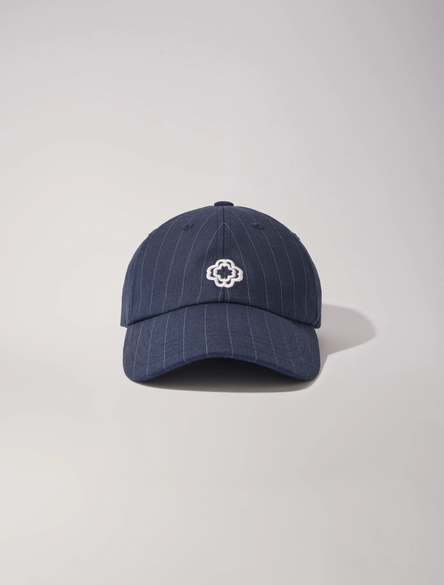 Striped cotton cap