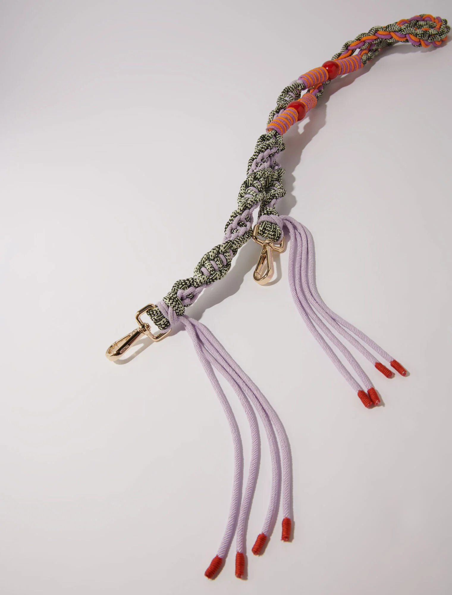 Braided shoulder strap