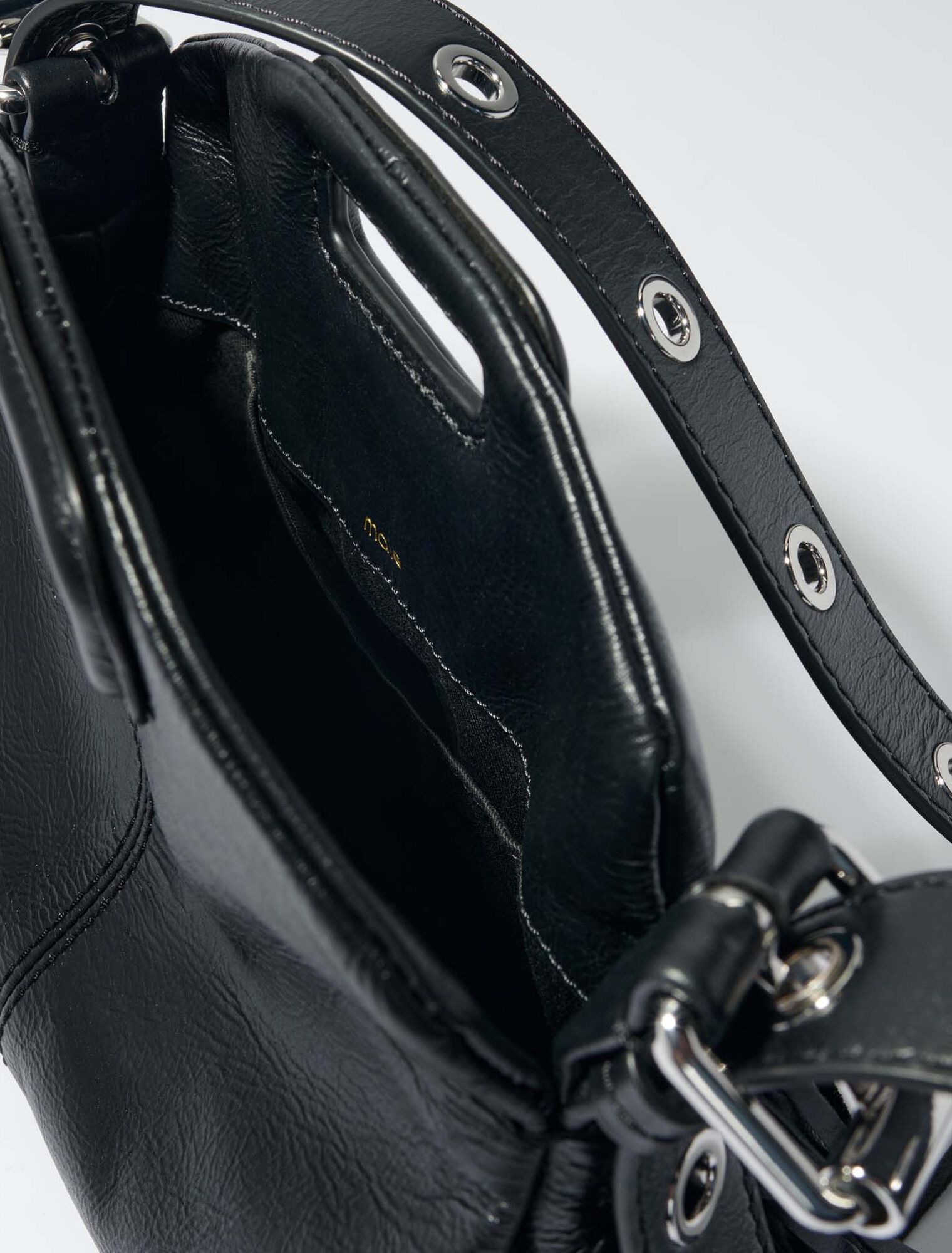 Crackle leather mini Miss M bag