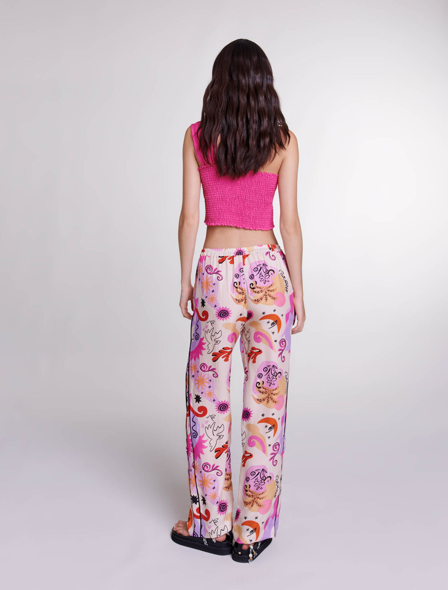 Silk trousers