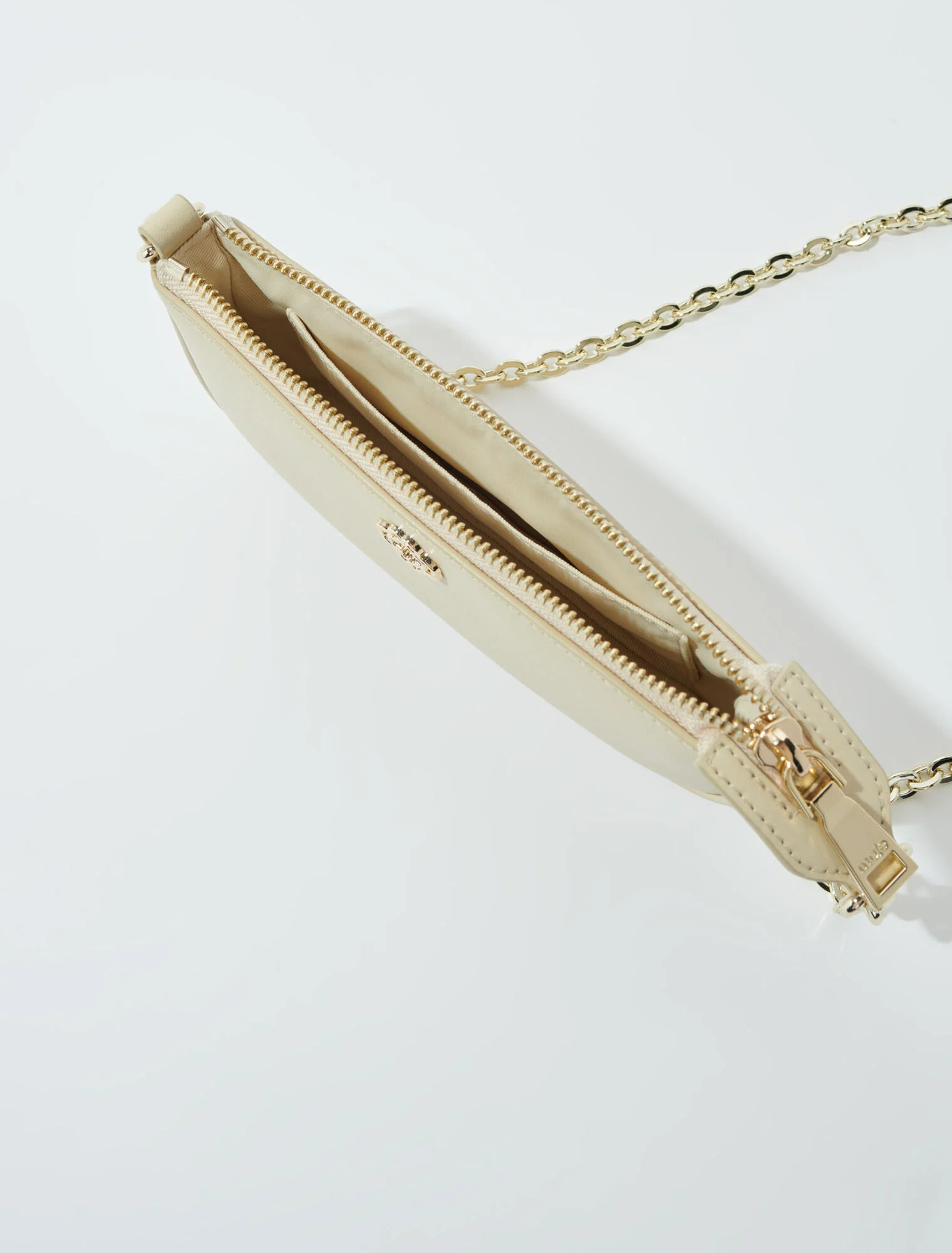 Small leather clutch bag