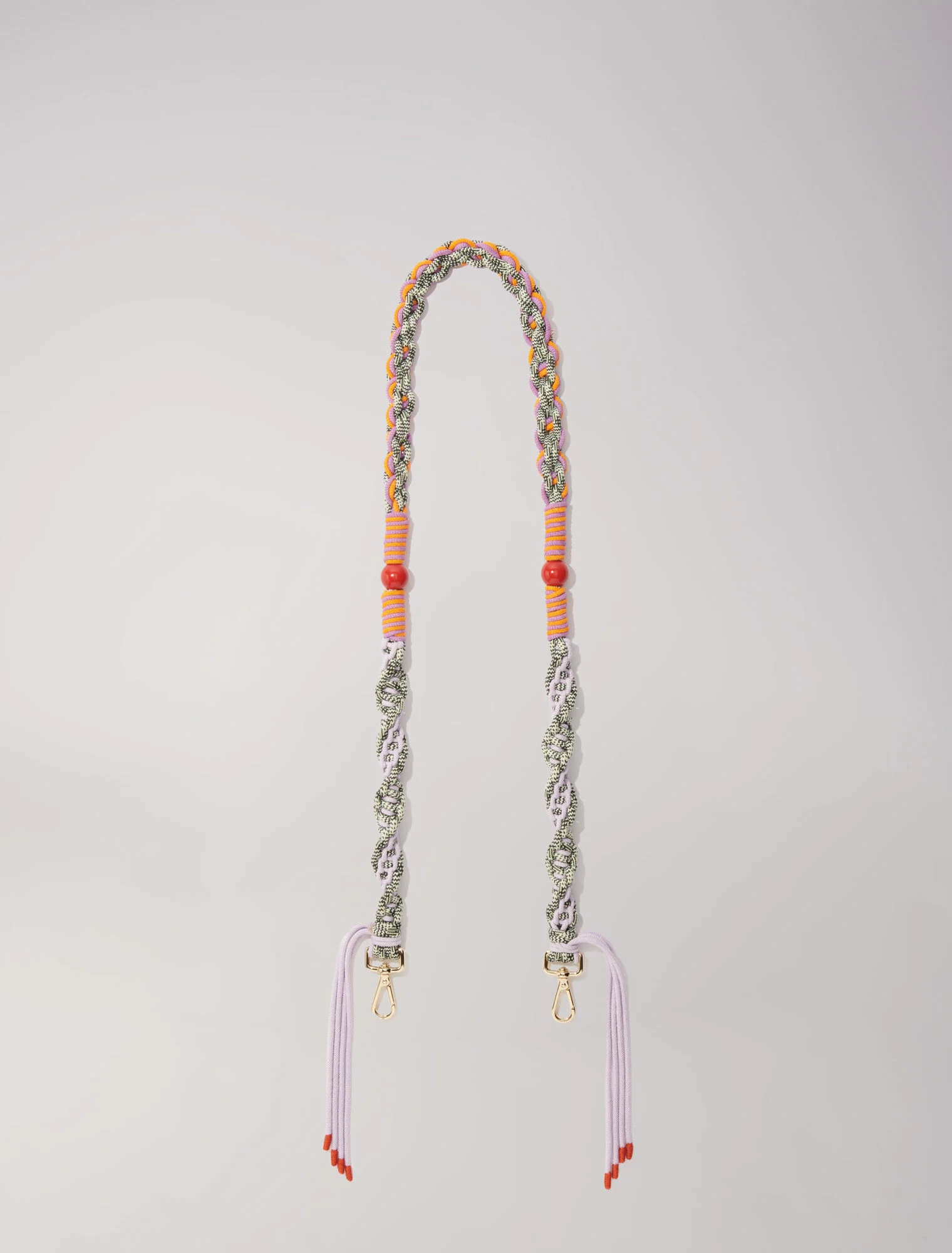 Braided shoulder strap