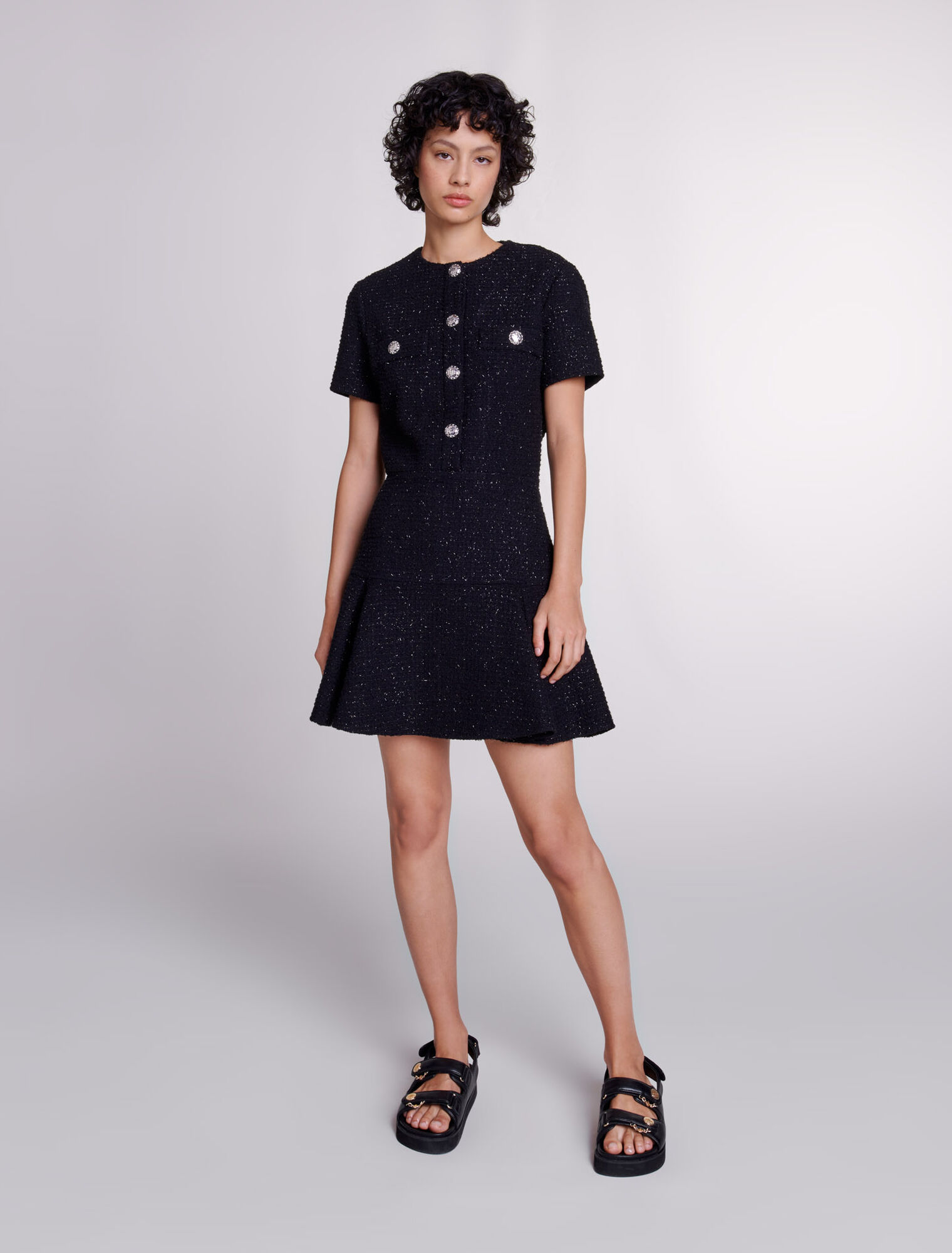 Short tweed dress