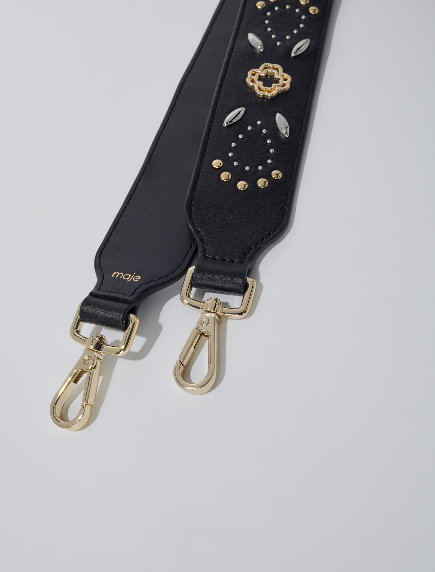 Studded leather strap