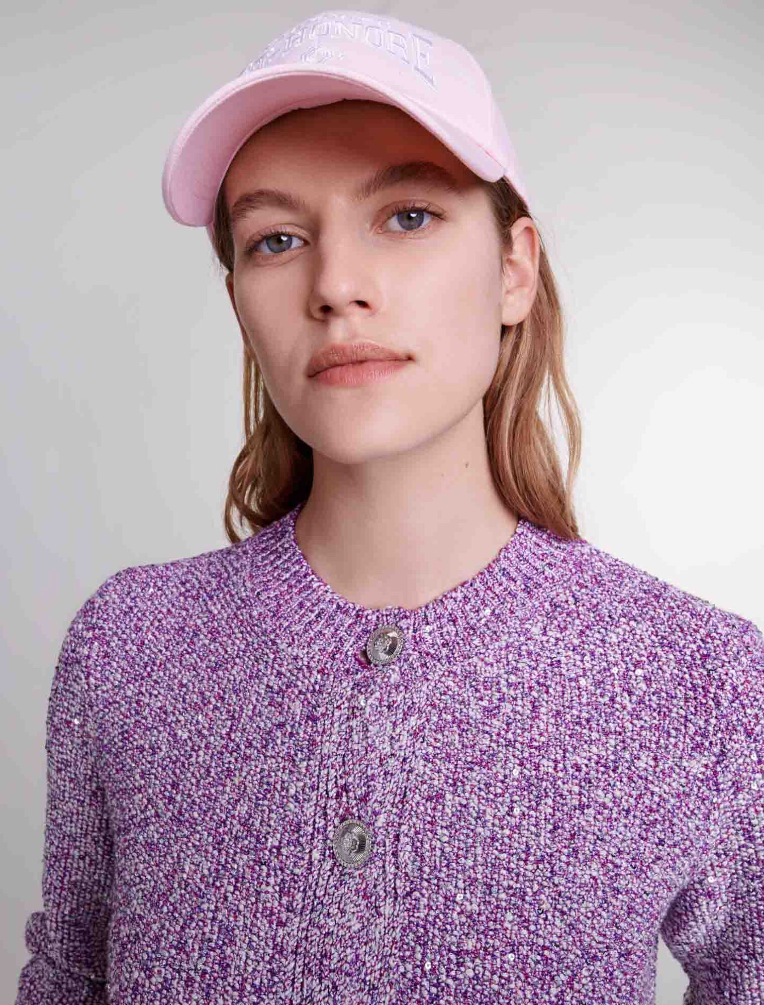 Sequin knit cardigan