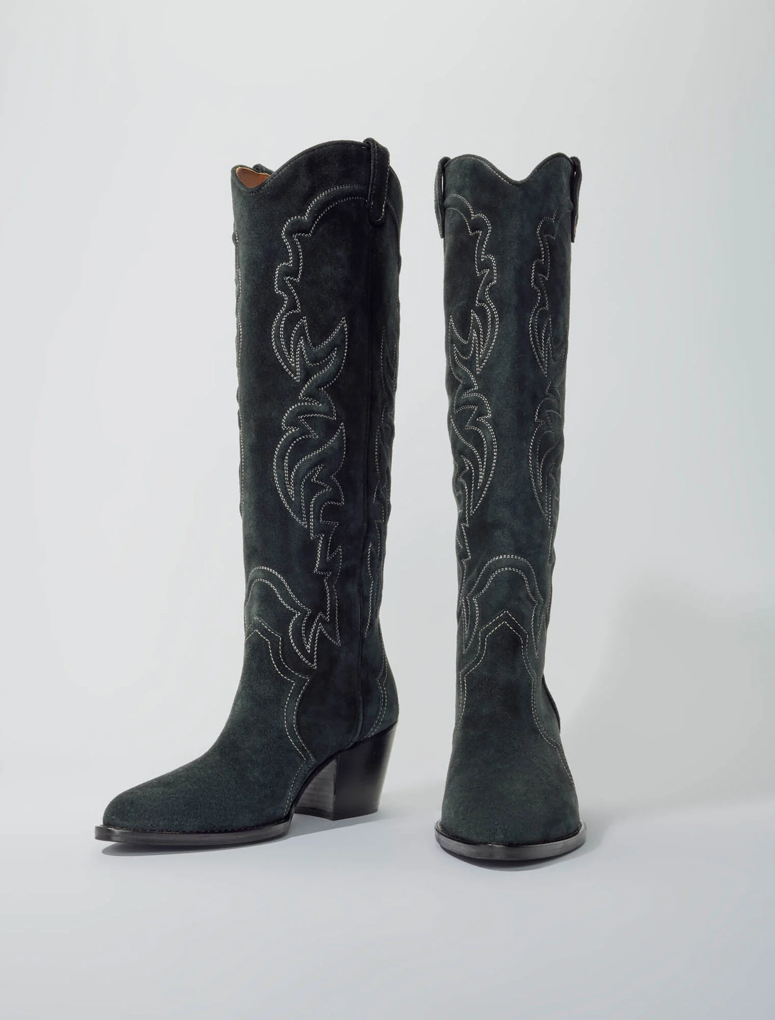 High-leg cowboy boots