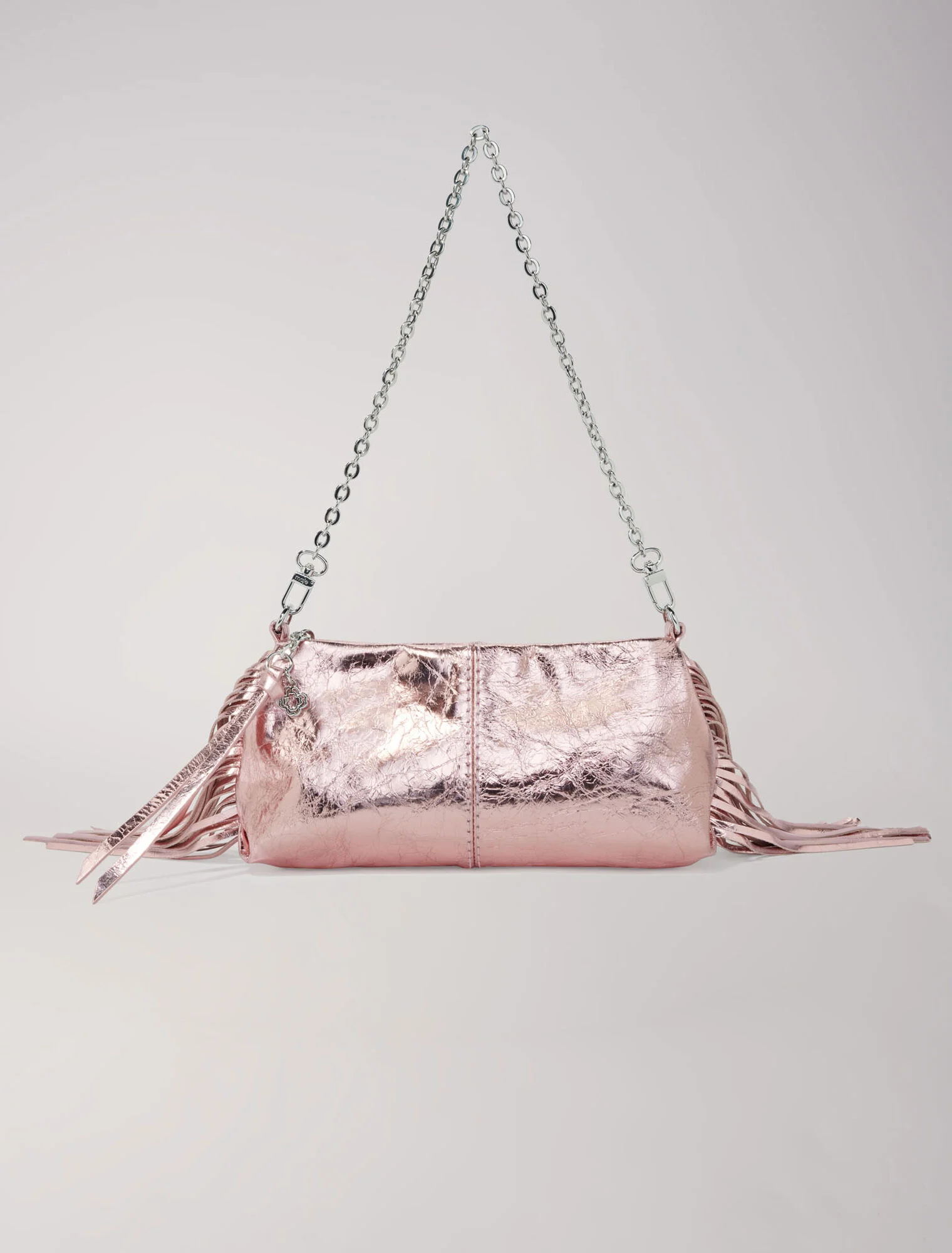 Metallic leather Miss M clutch bag