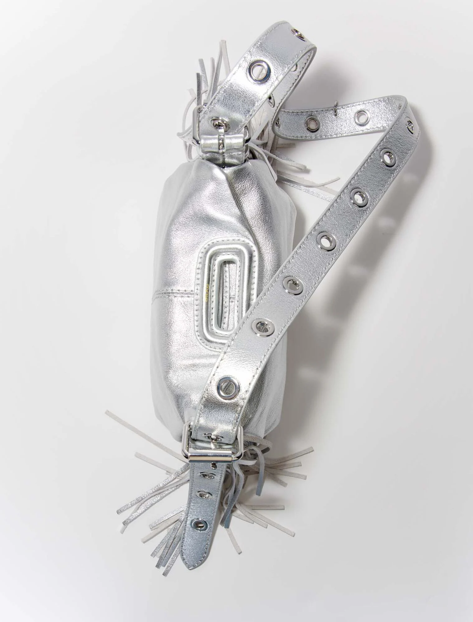 Metallic leather mini Miss M bag