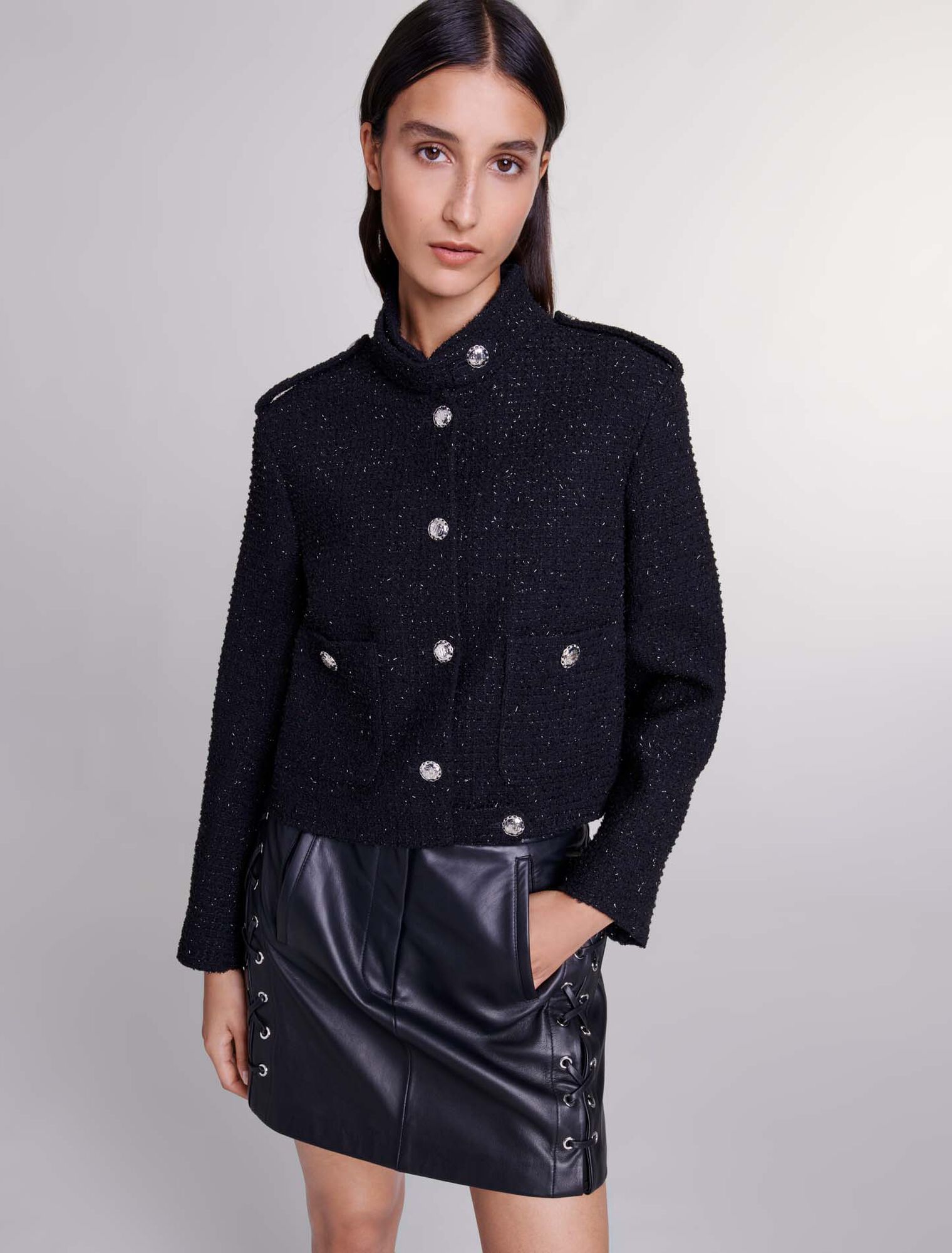 Short tweed jacket