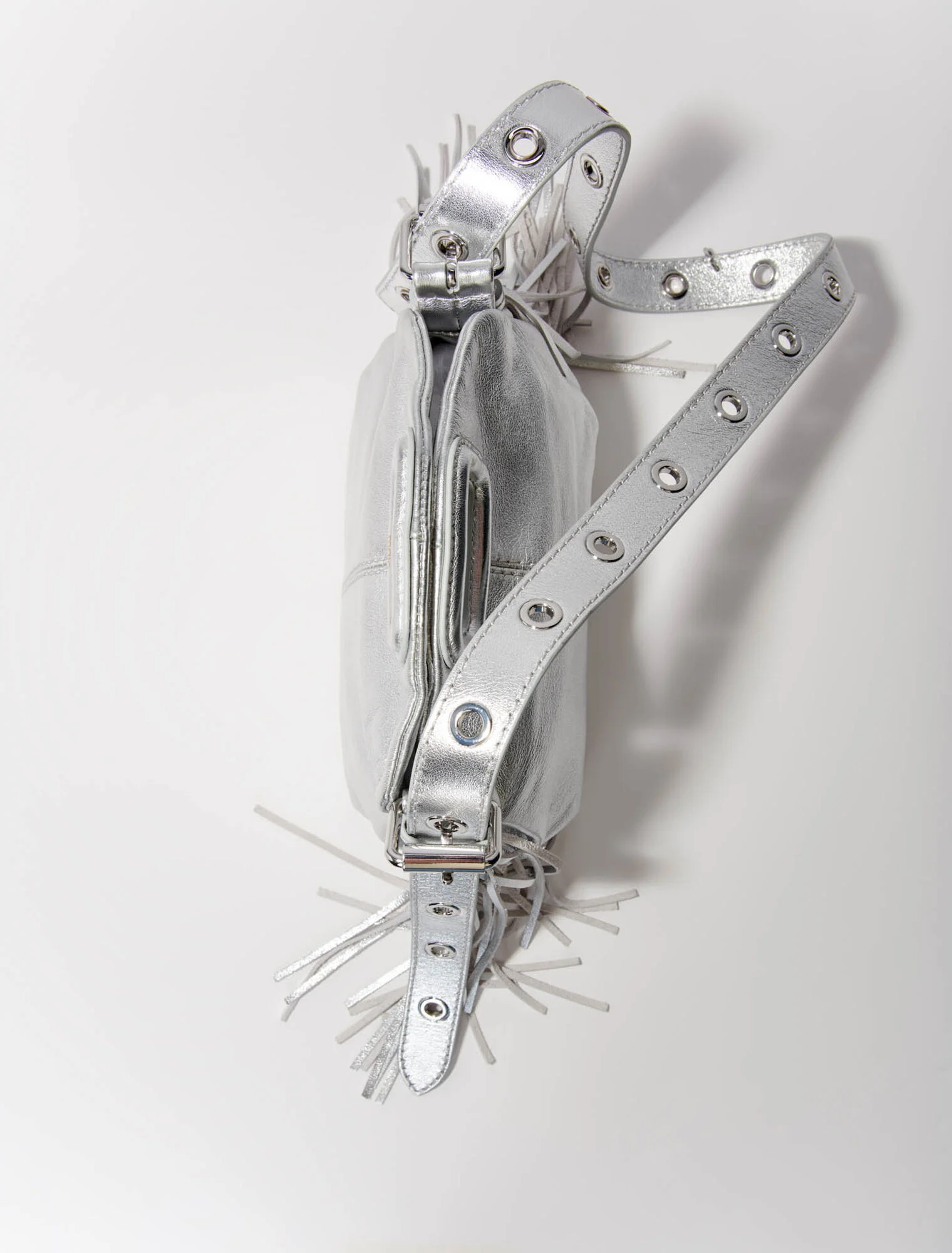 Metallic leather mini Miss M bag