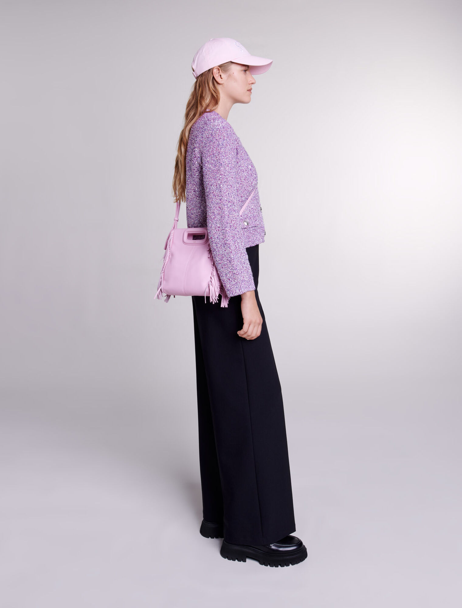 Sequin knit cardigan