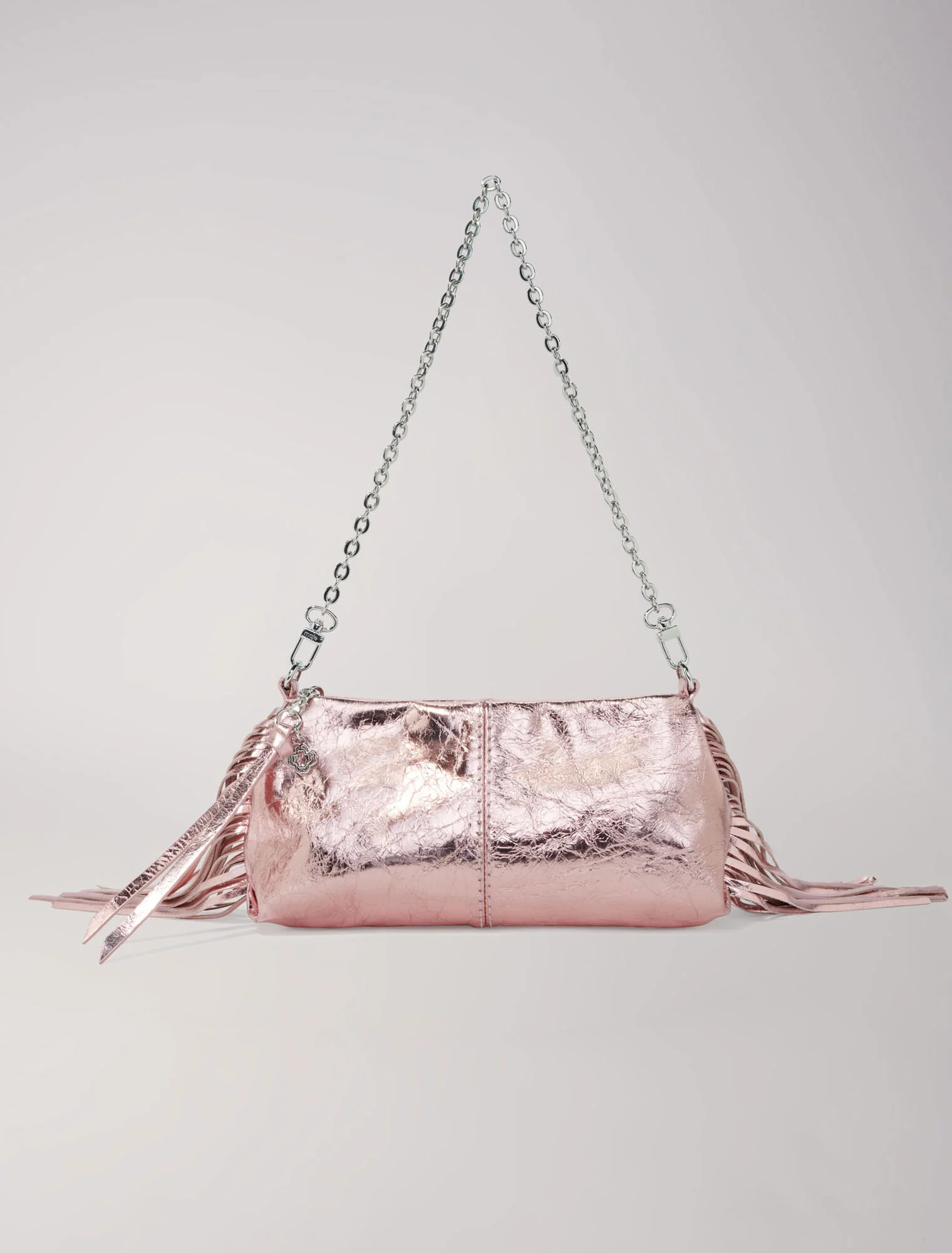 Metallic leather Miss M clutch bag