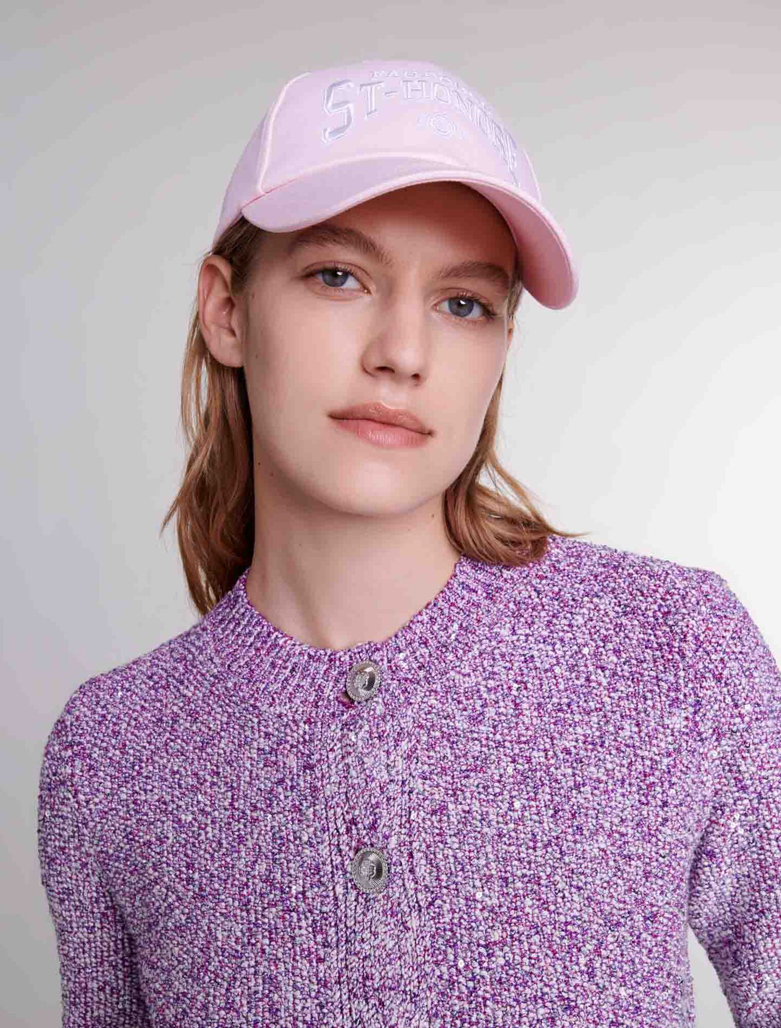 Sequin knit cardigan