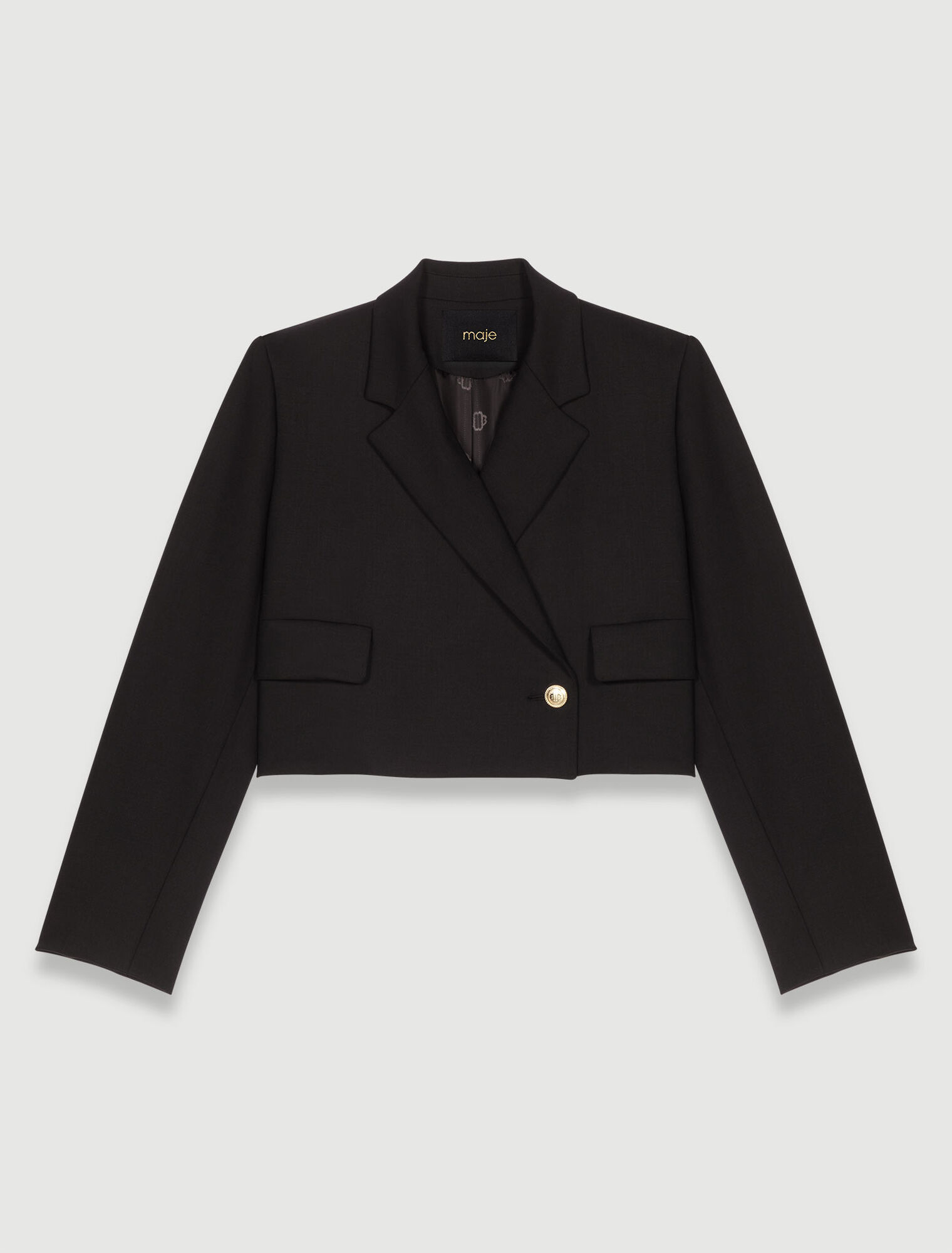 Straight-fit suit jacket