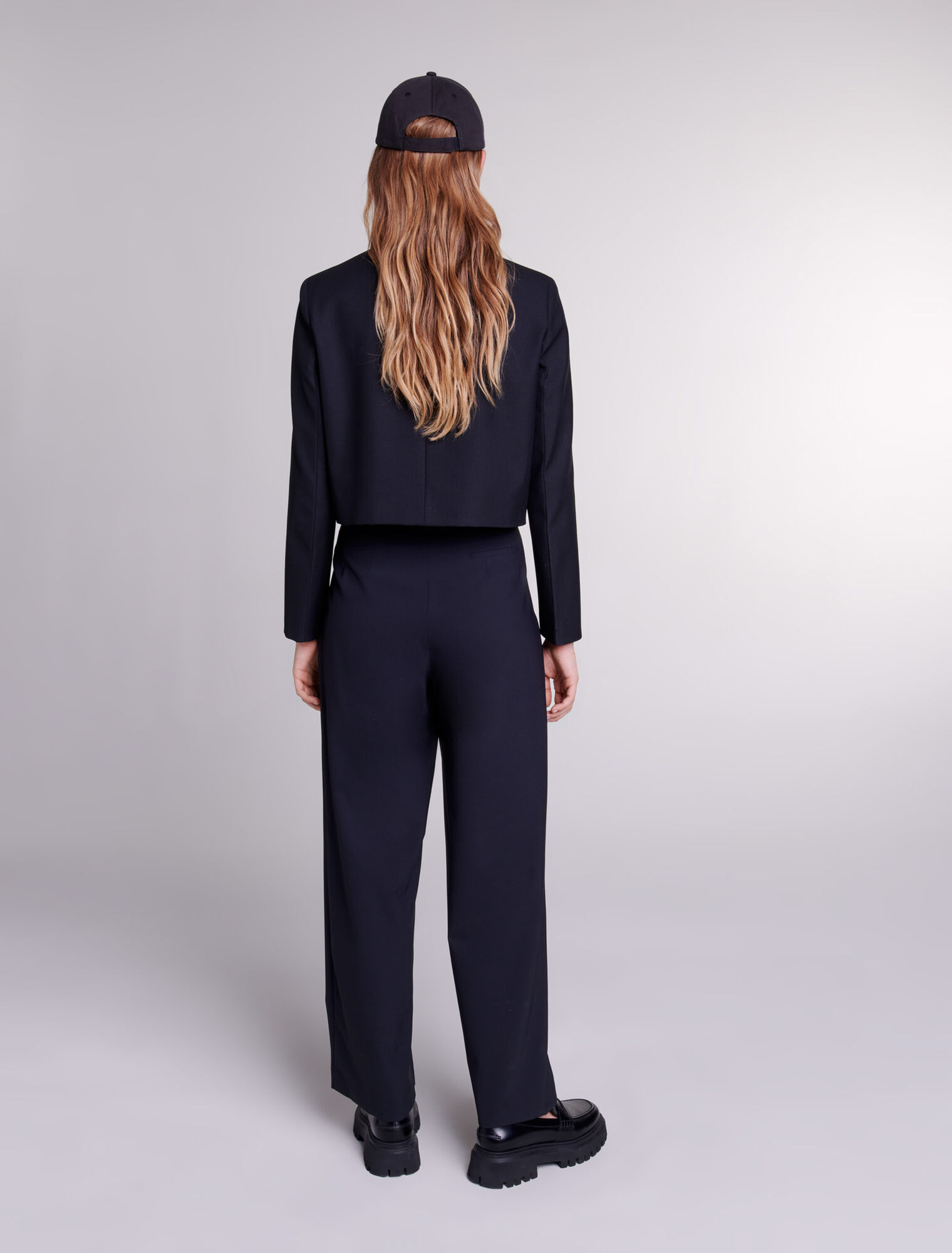 Straight-fit suit jacket