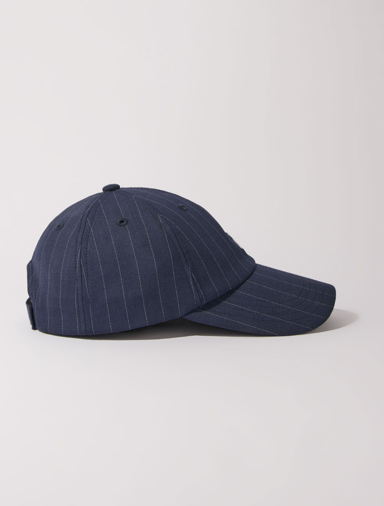Striped cotton cap