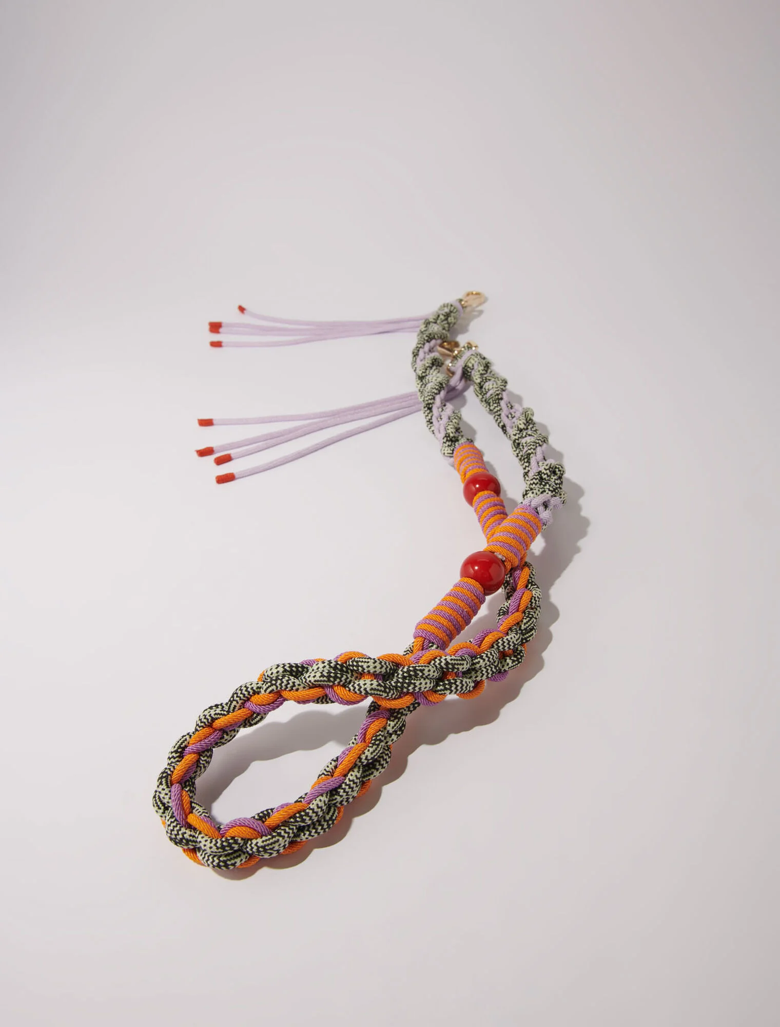 Braided shoulder strap